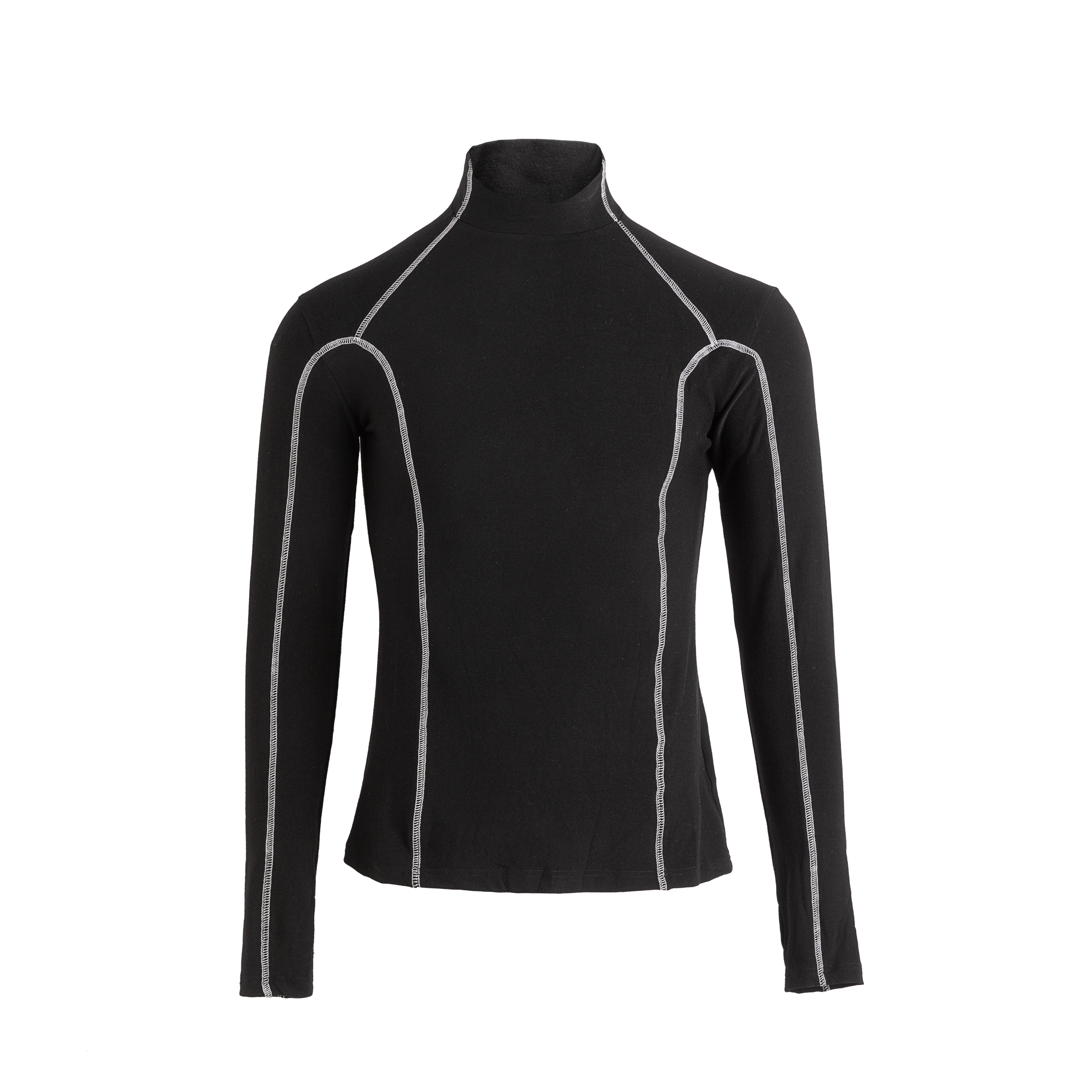 Maglietta a collo alto con filo 24FW