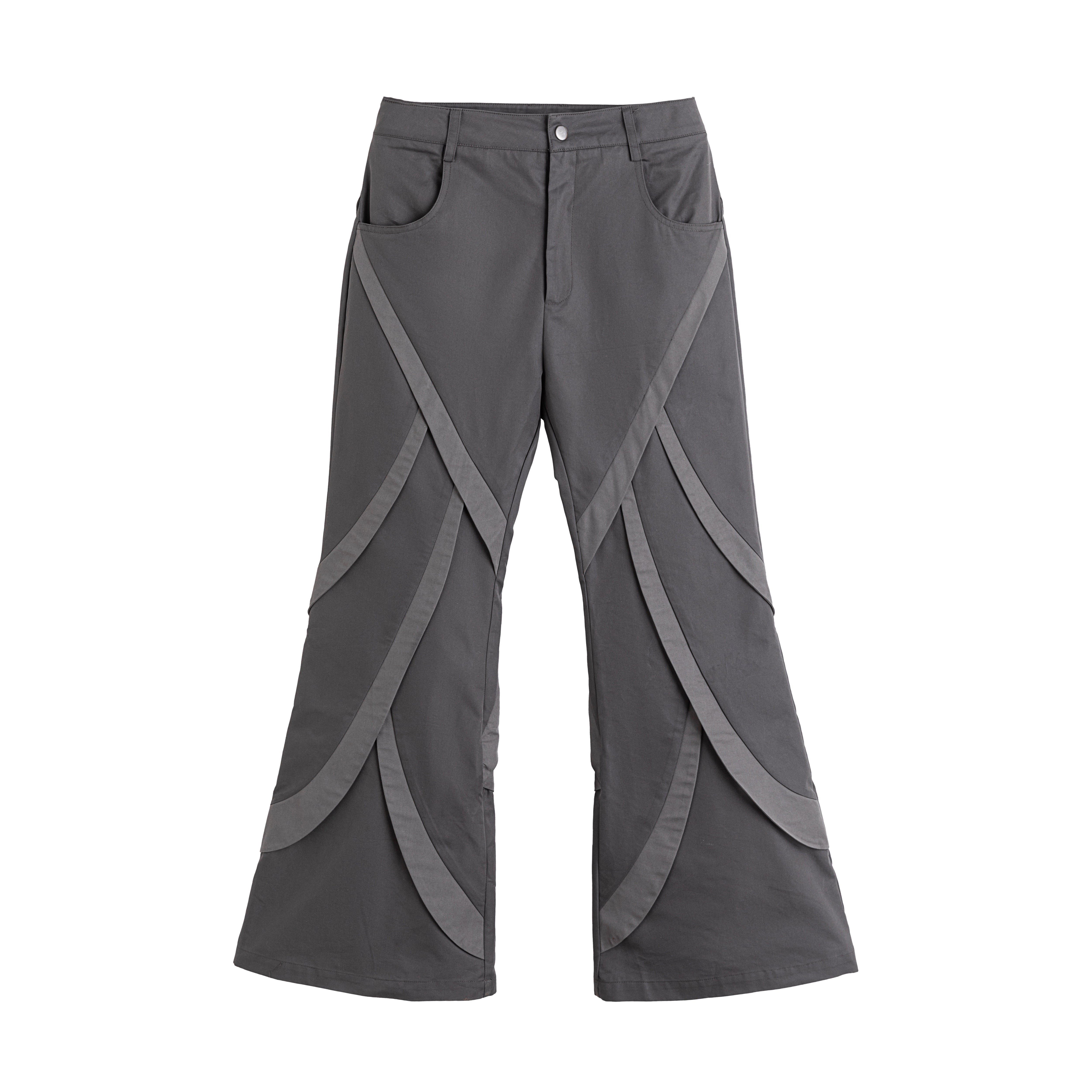 24SS Retro Flare Patchwork Pants