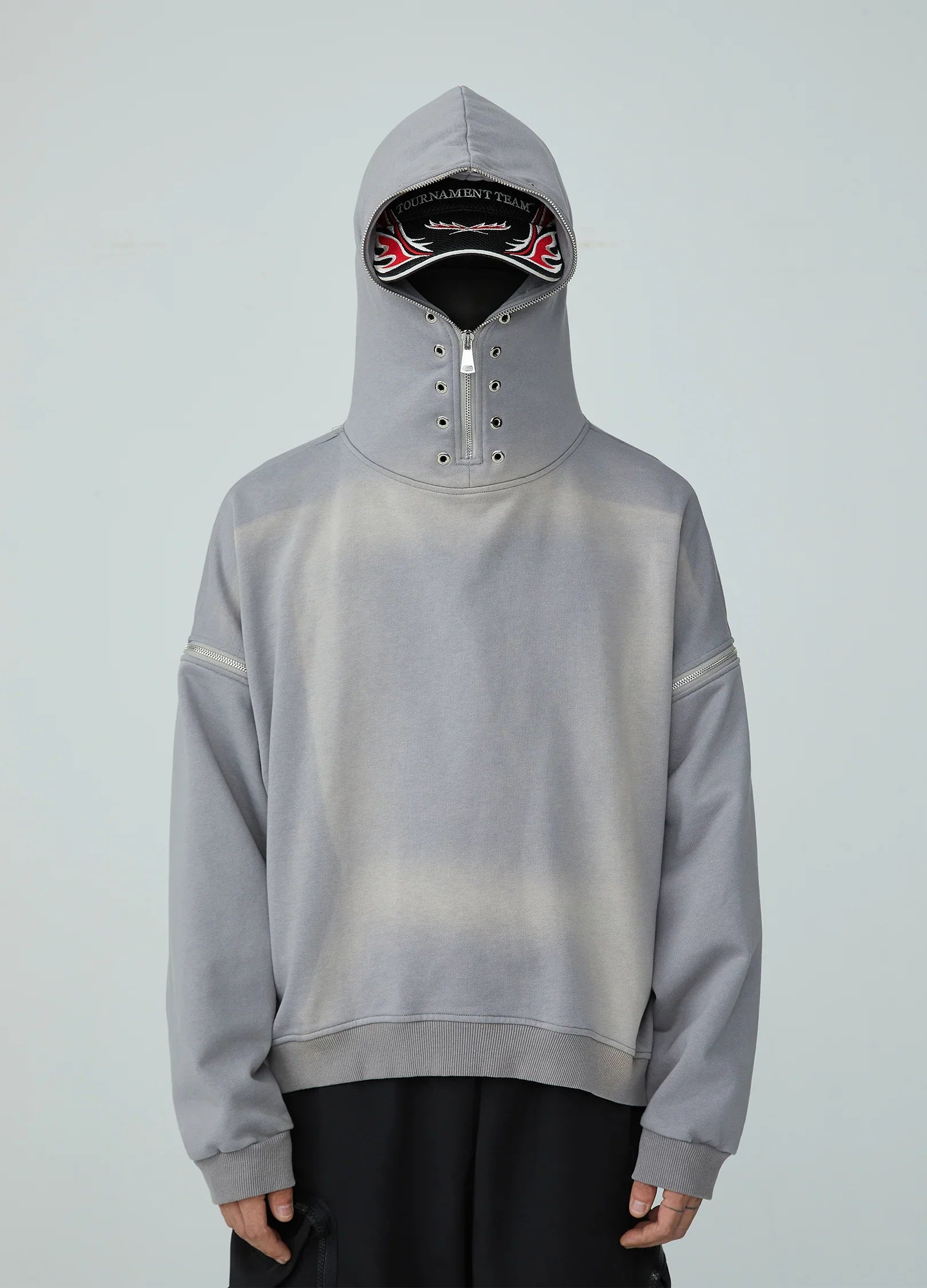 Felpa con cappuccio e zip Spectrum 22FW