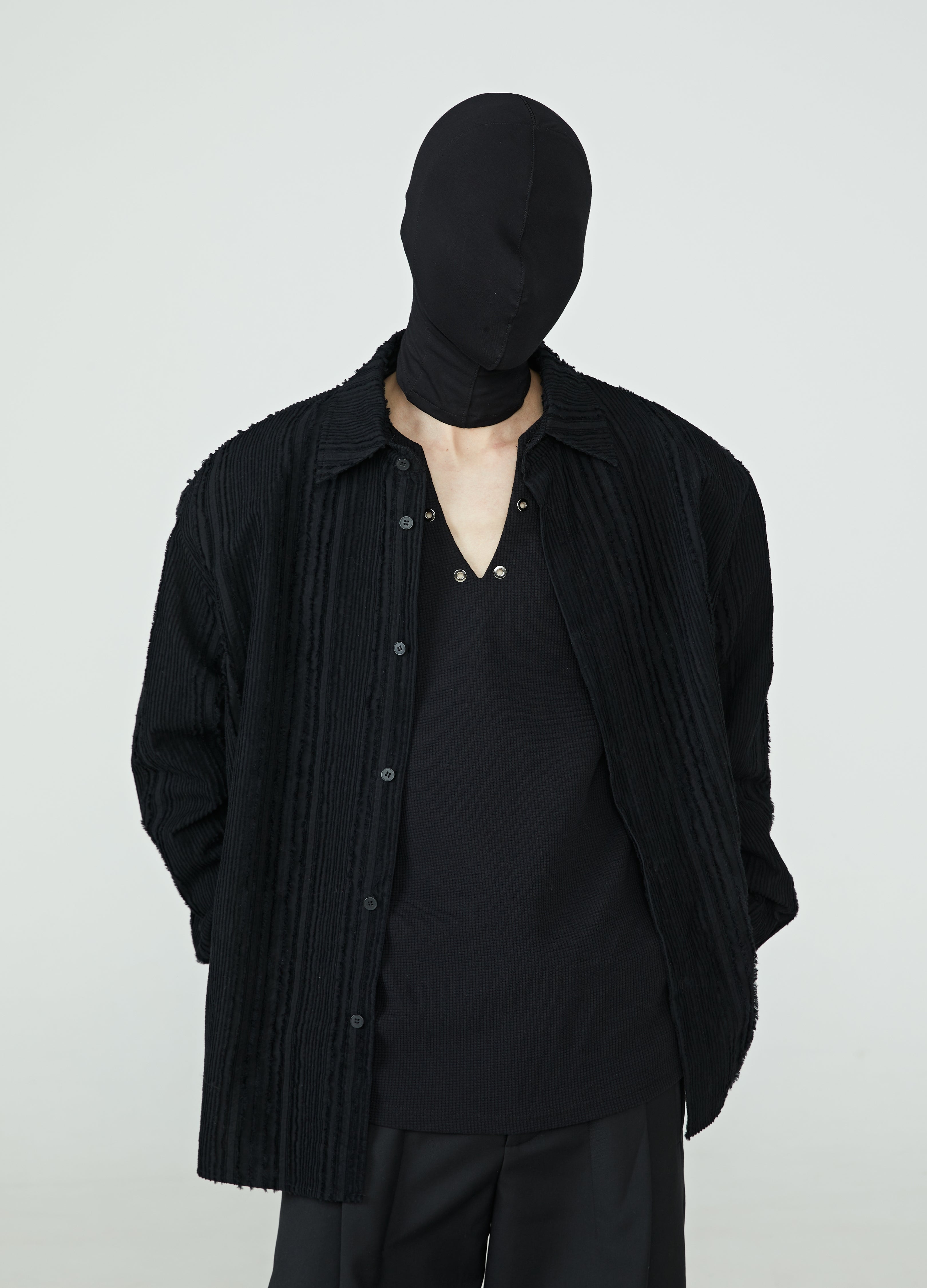 24SS Monochrome Muse Layered Shirt