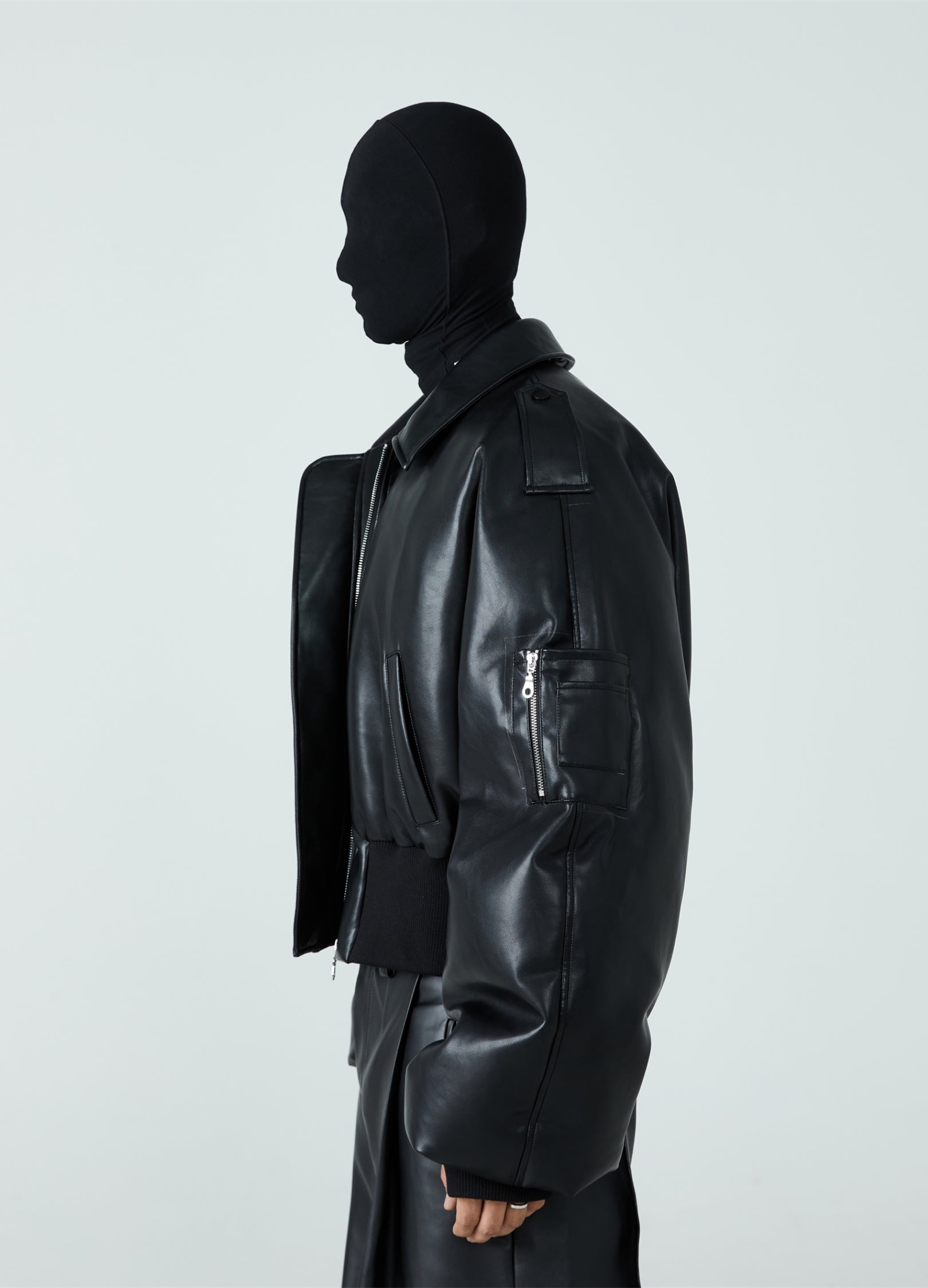 23FW Guardian PU Leather Down Jacket