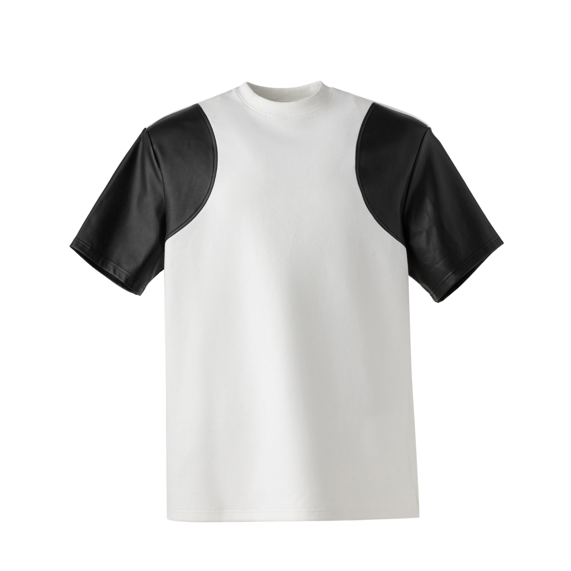 Maglietta Jin & Jang con imbottitura in pelle 23FW