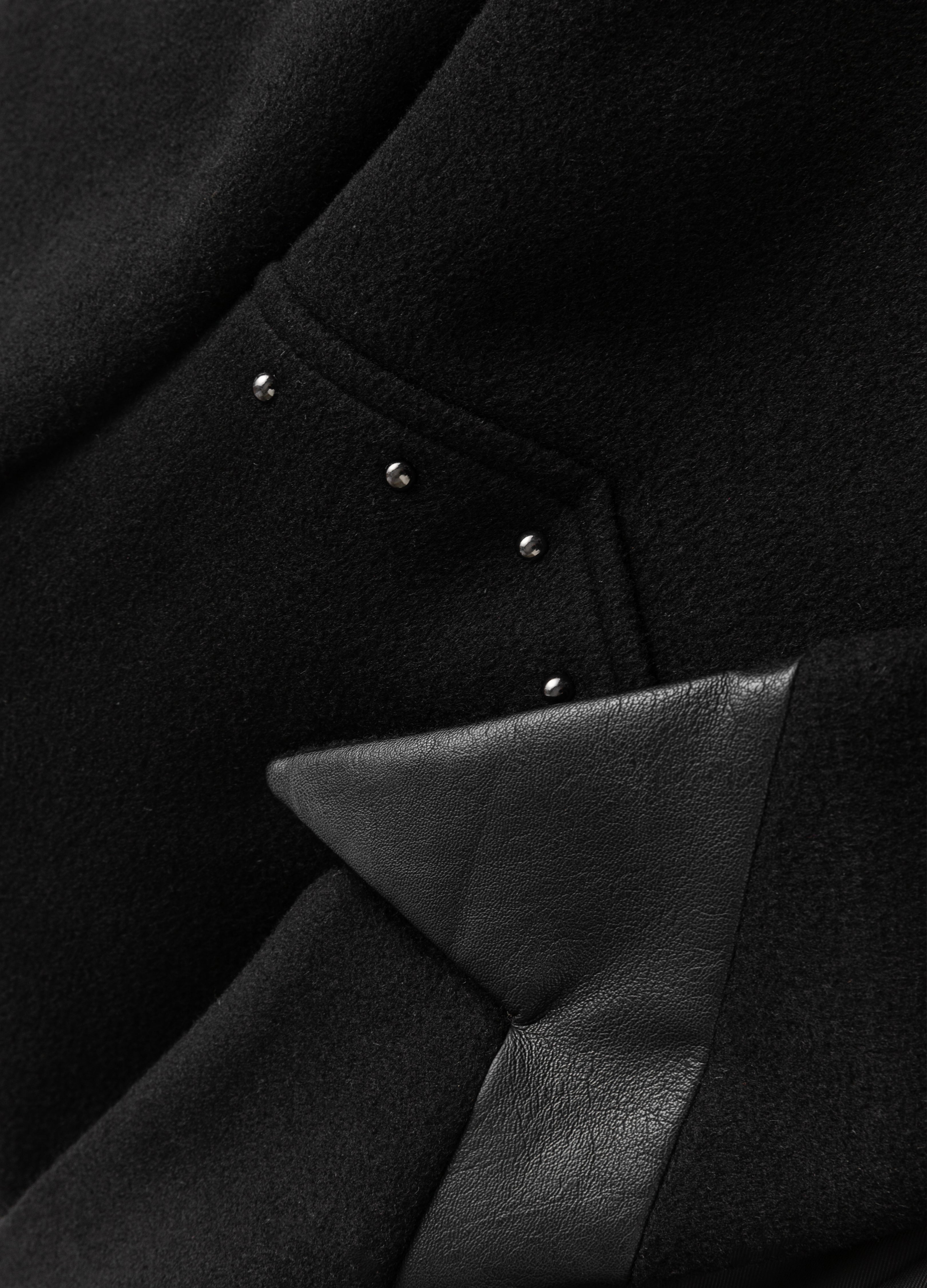 DP PARADIS 23AW "VAMPIRE" Cappotto con rivetti bifacciali