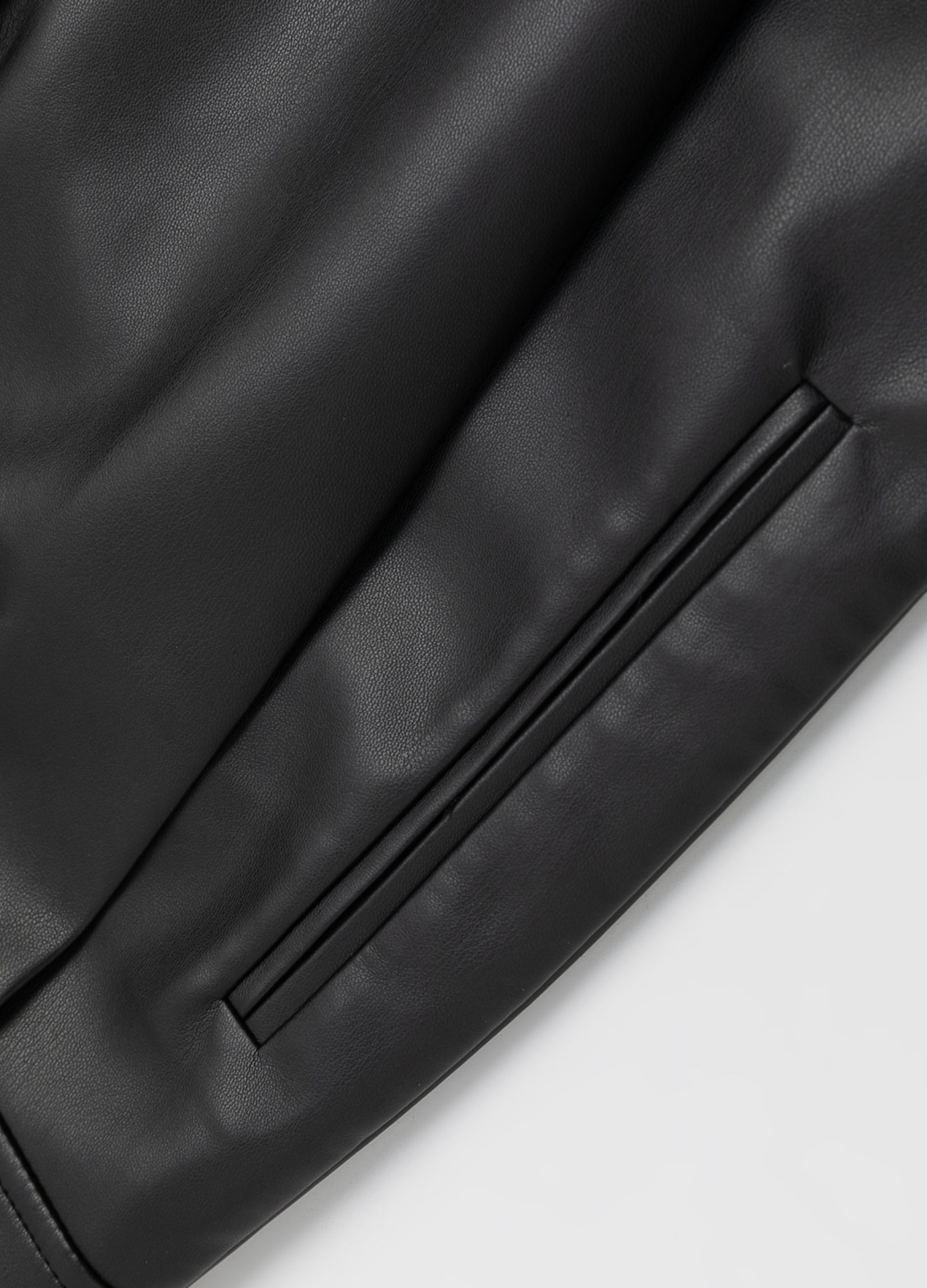 Pantaloni in pelle PU a vita alta 23FW