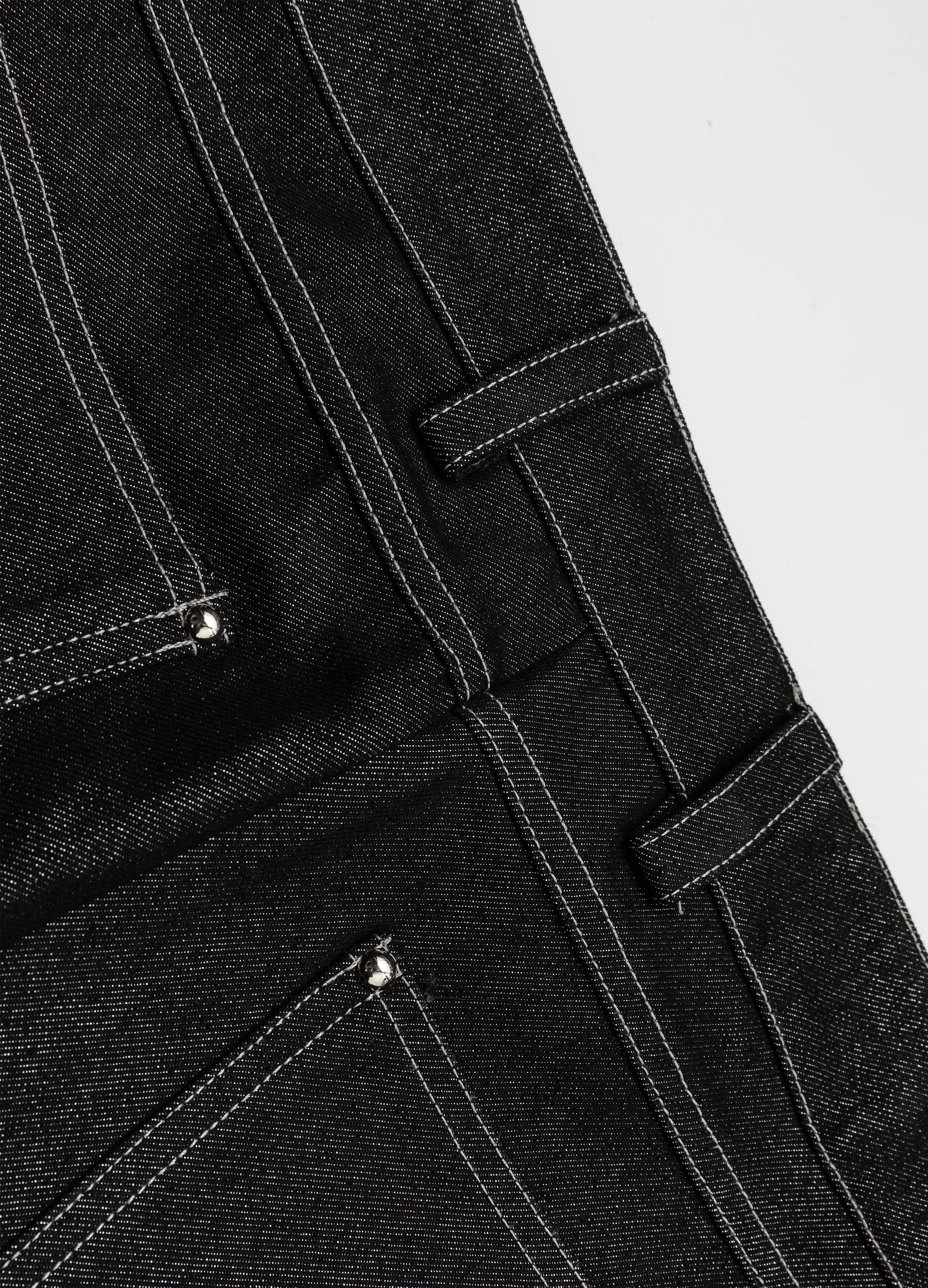 26SS METALLIC SHIMMER BOOTCUT JEANS