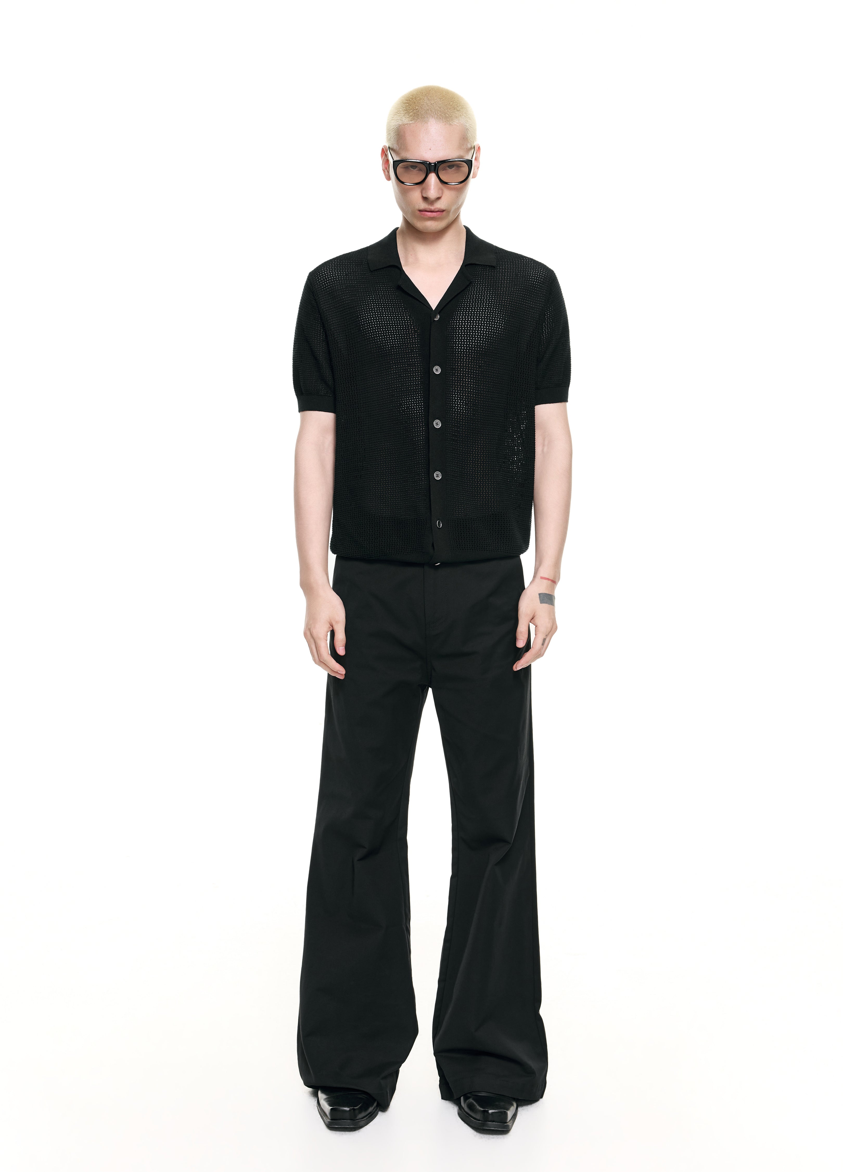 26SS MESH CUBA KNIT SHIRT