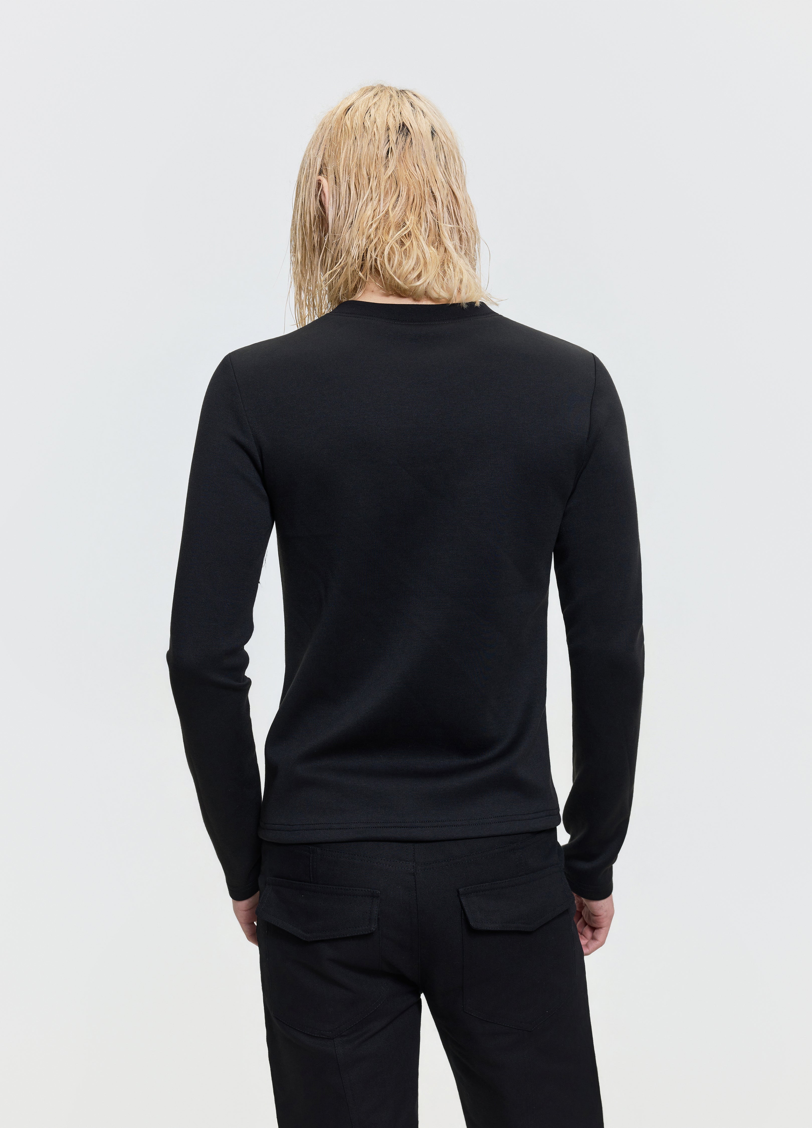 26FW EYELET CRYSTAL TEE