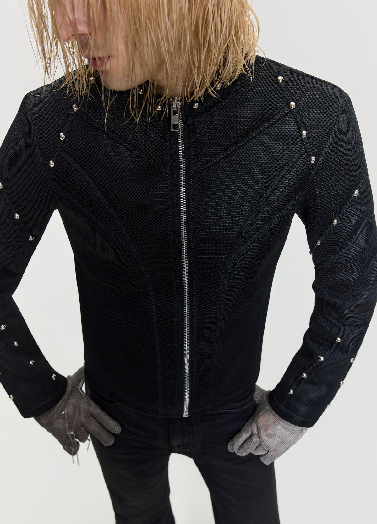 26FW MESH STUD JACKET