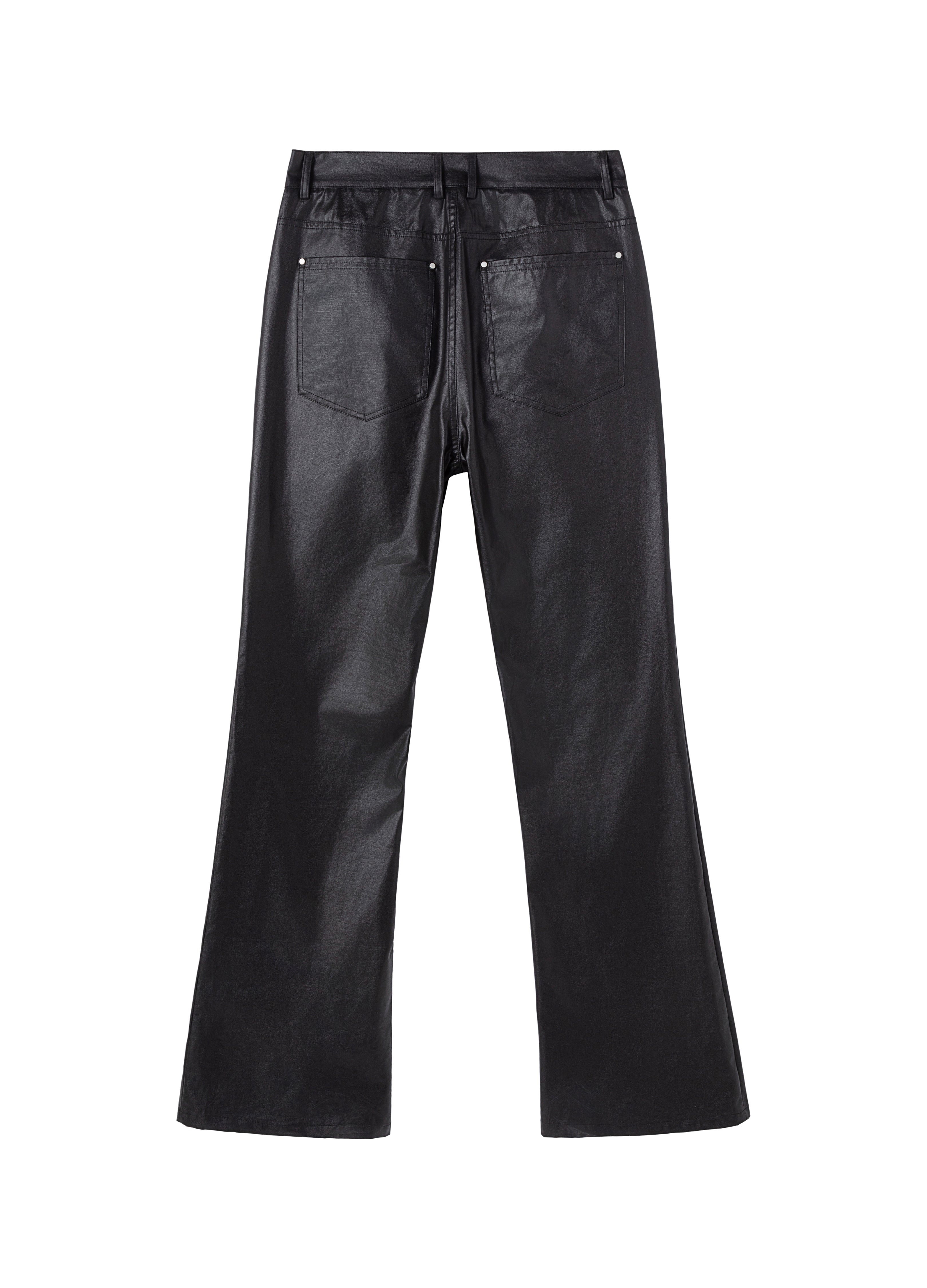 25FW WAXED SKINNY STACKED PANTS