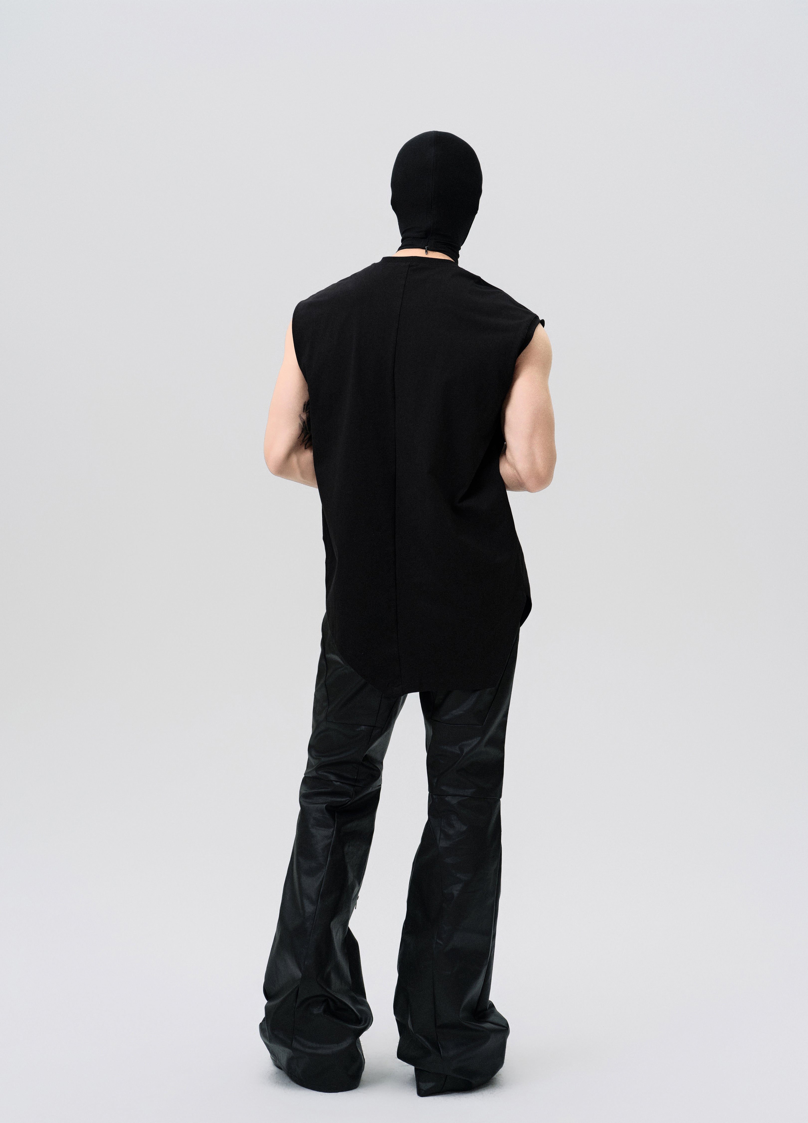 PANTALONI DECOSTRUITI CON ZIP CERATA 25SS