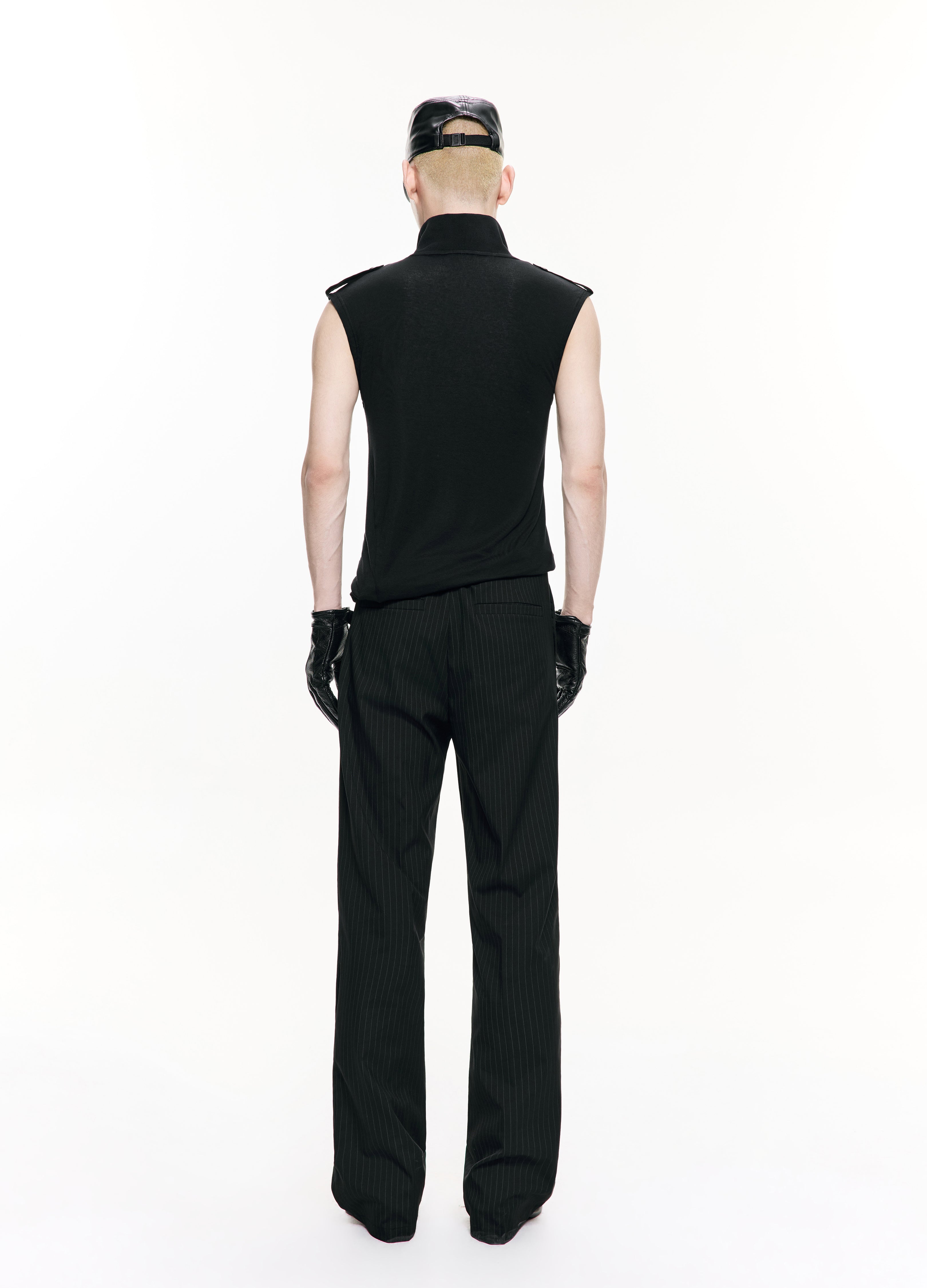 26SS ASYMMETRIC ZIP KNIT VEST