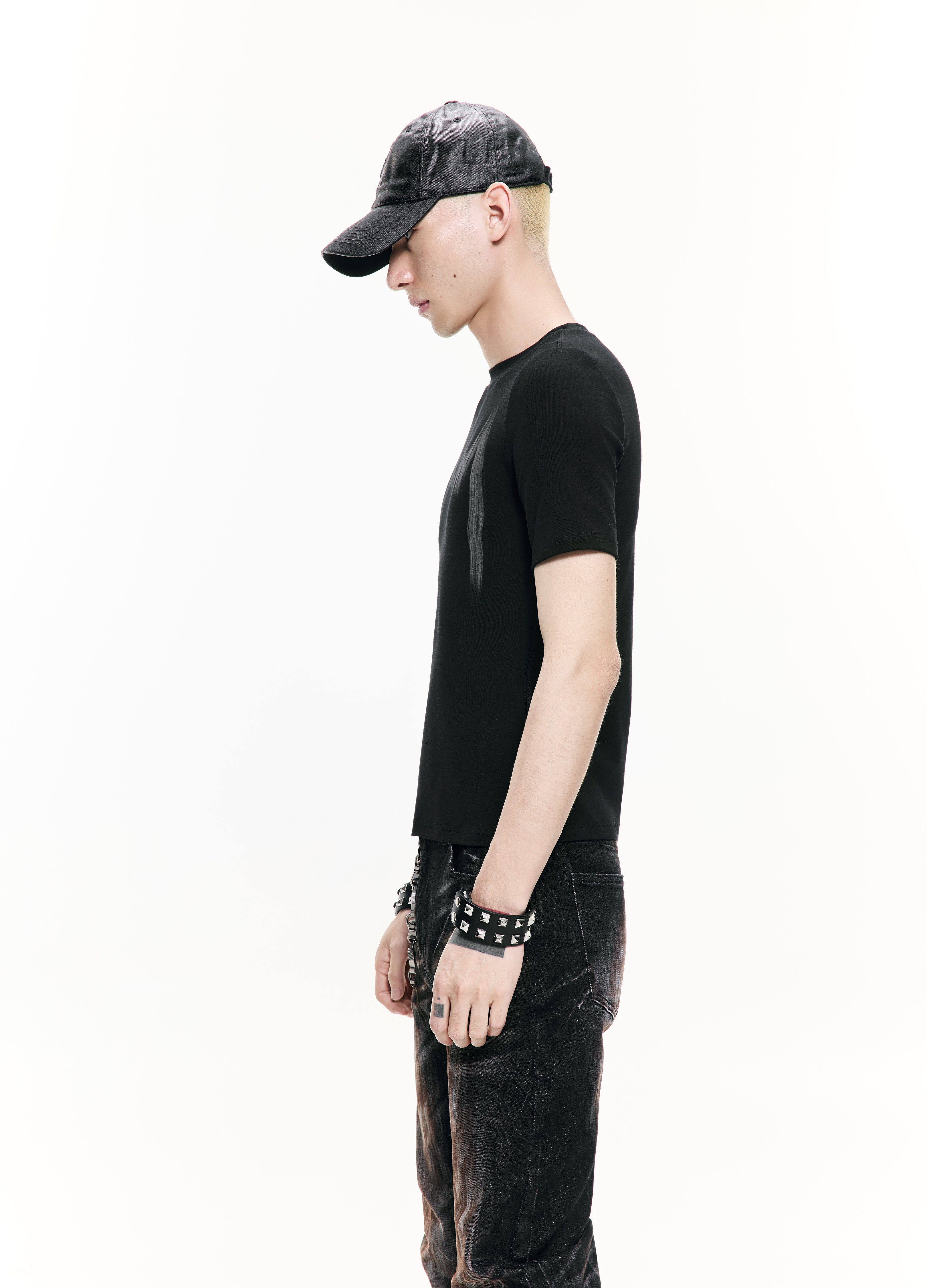 26SS WASHED GRAFFITI CROP TEE