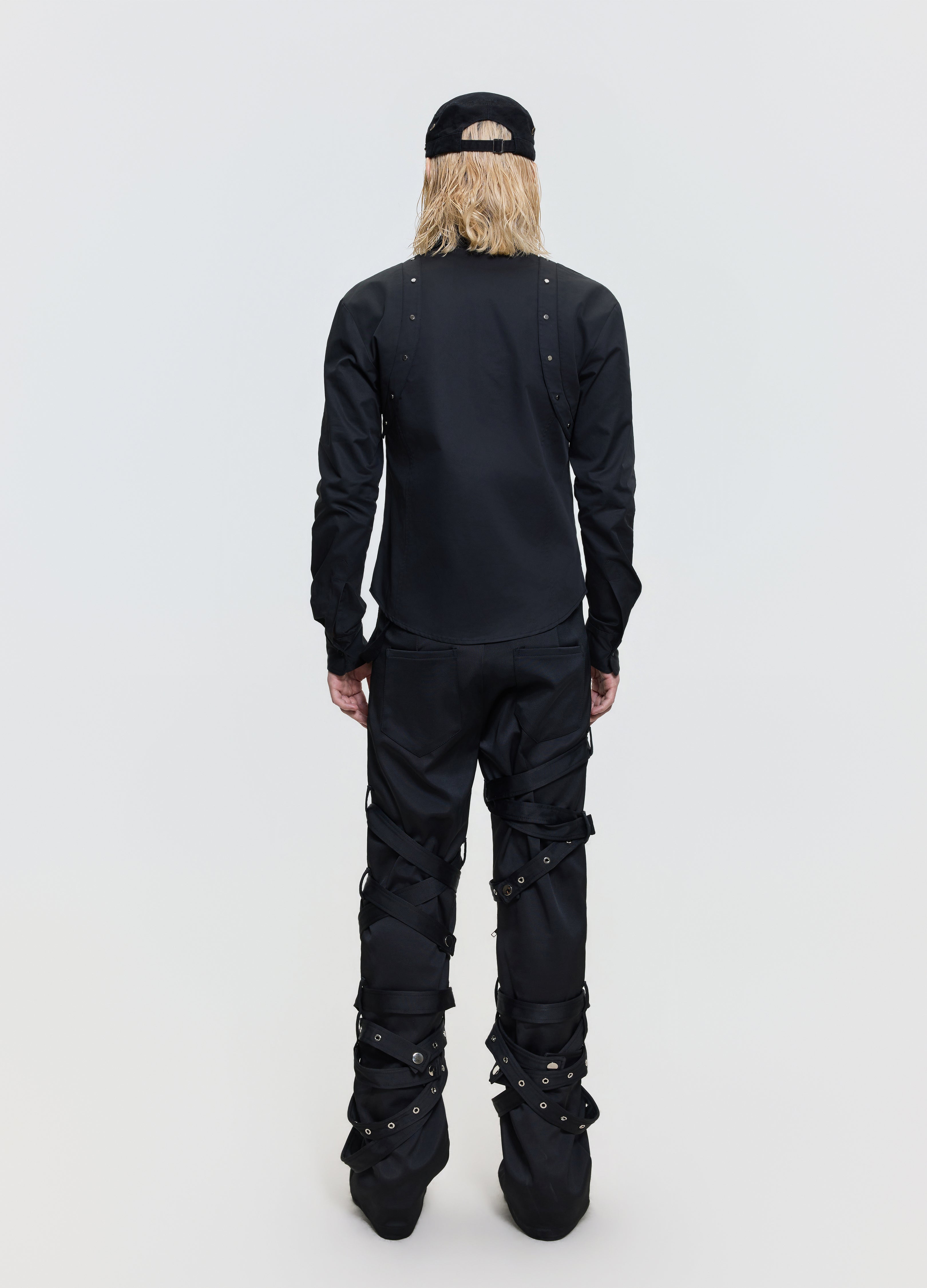 26FW PUNK STRAP FLARE PANTS