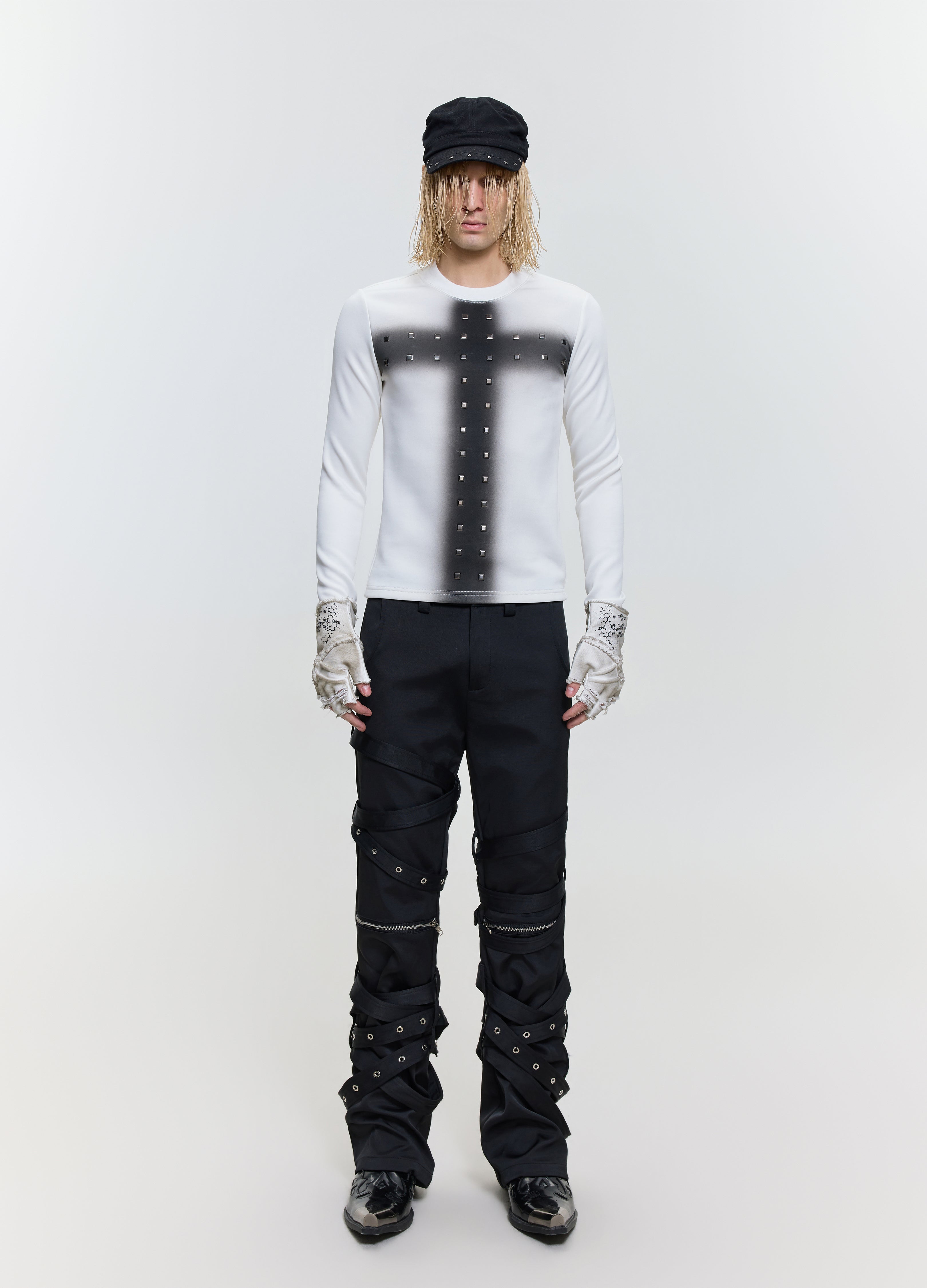 26FW CRYSTAL CROSS TEE