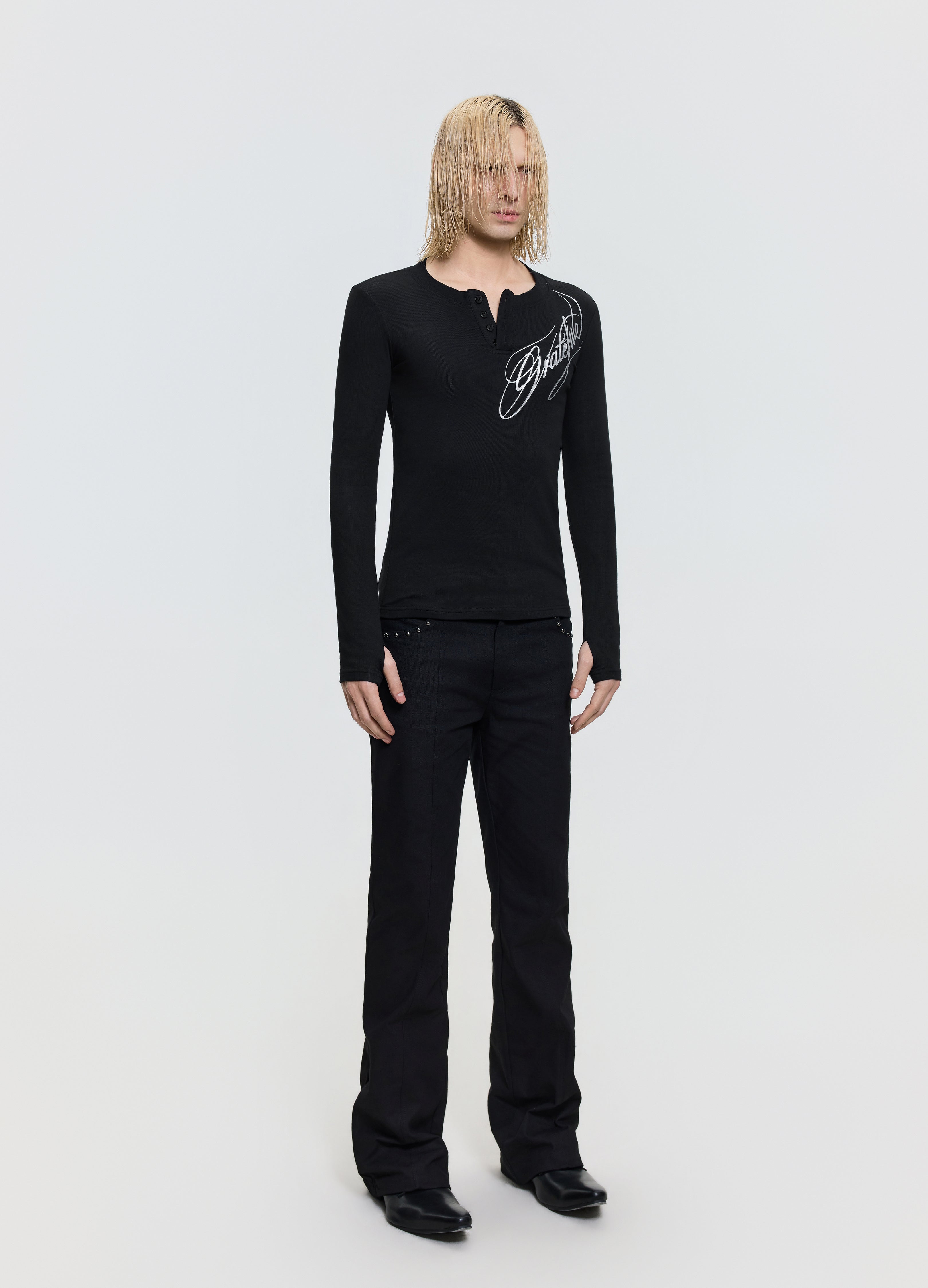 26FW SILVER HENLEY TEE