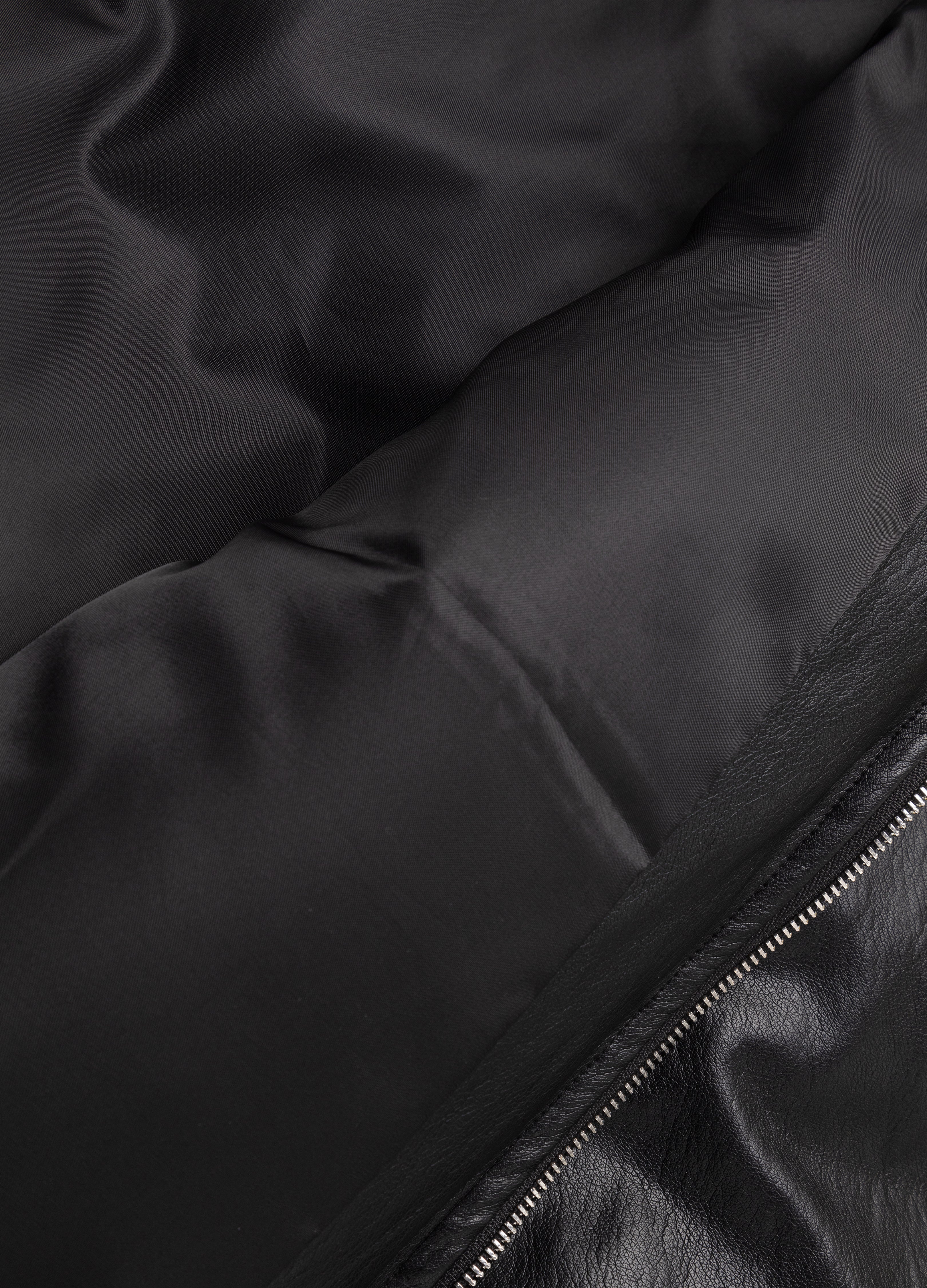 25FW LEATHER PUFFER BOMBER