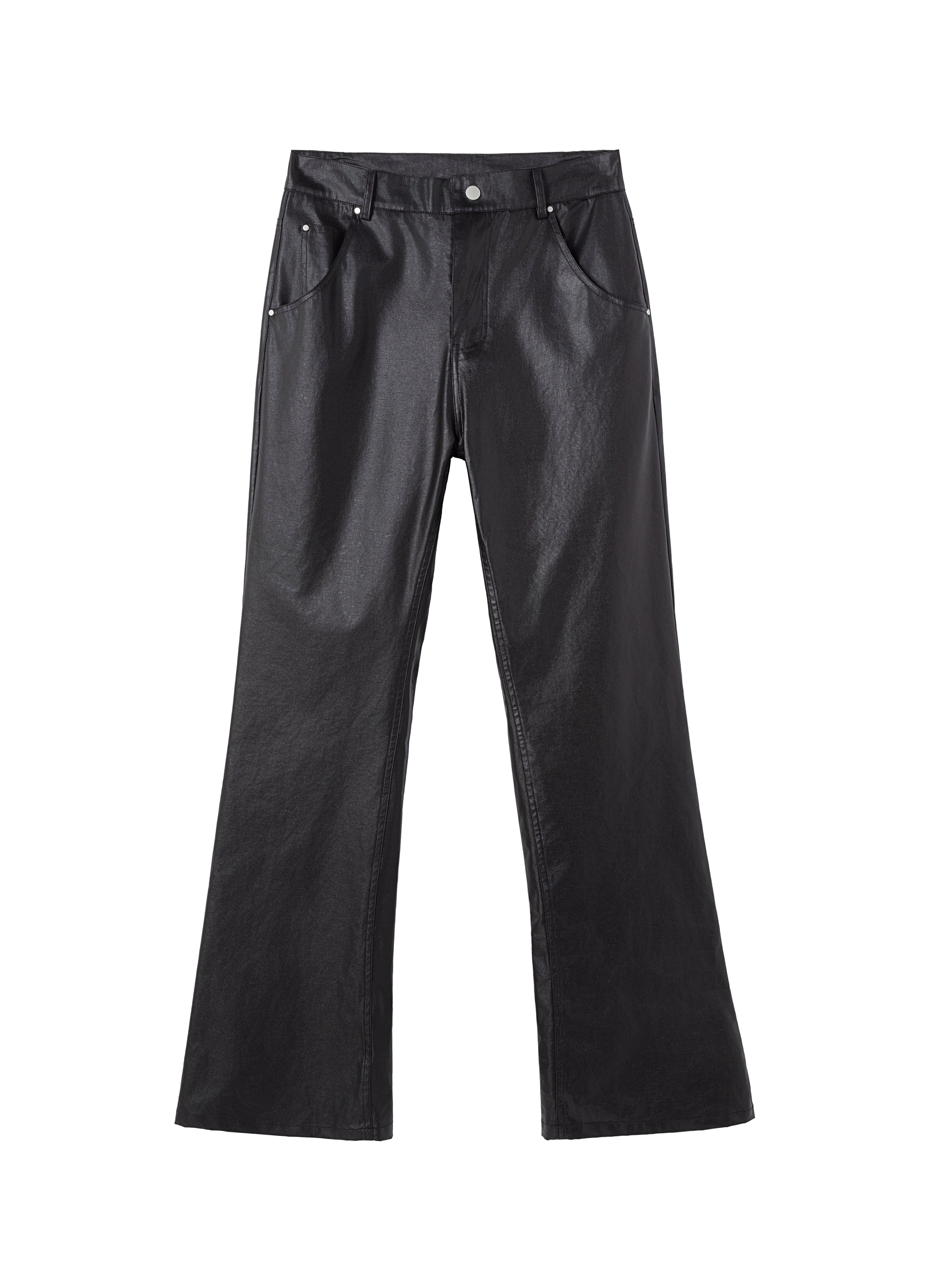 25FW WAXED SKINNY STACKED PANTS