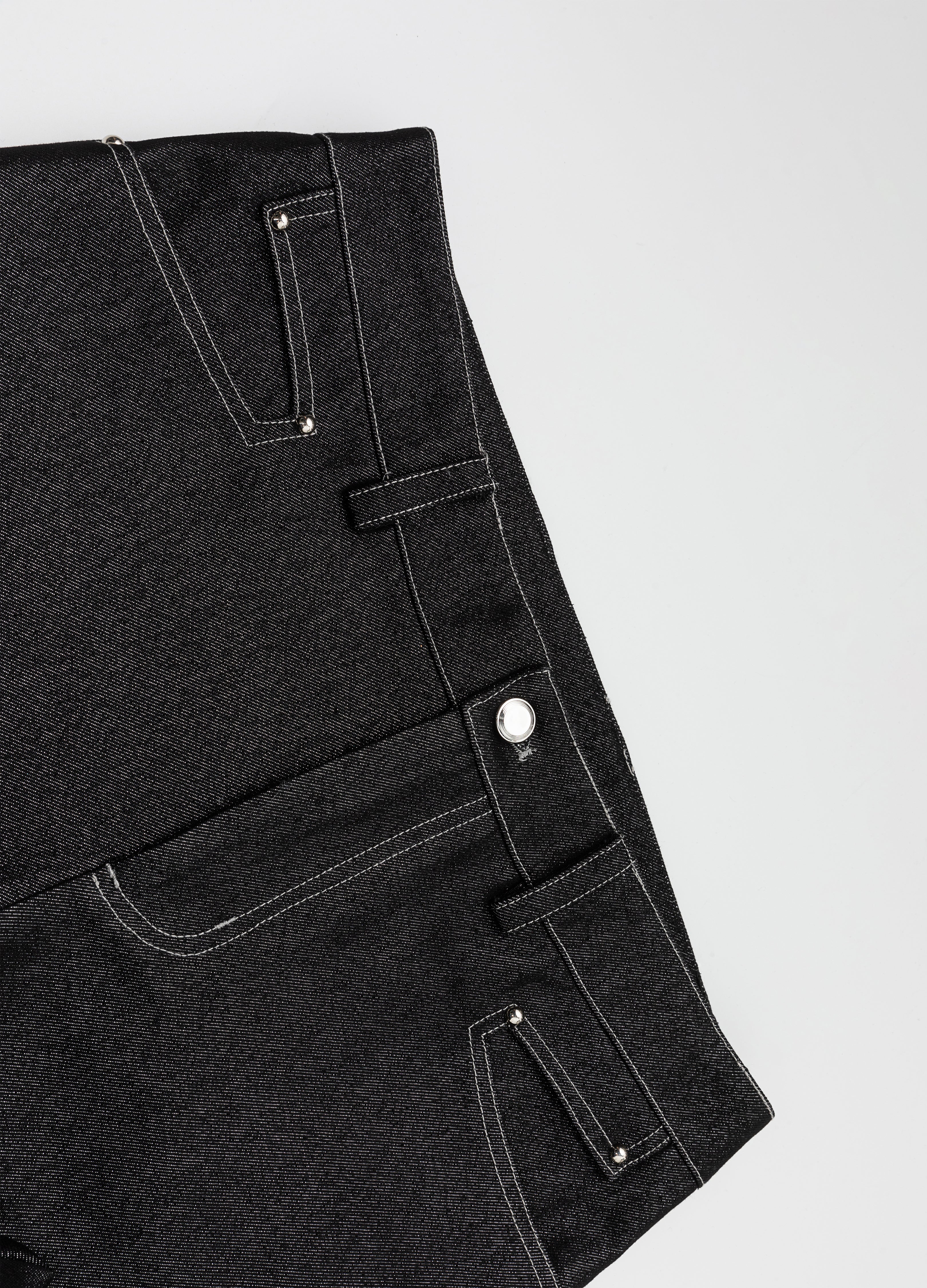 26SS METALLIC SHIMMER BOOTCUT JEANS