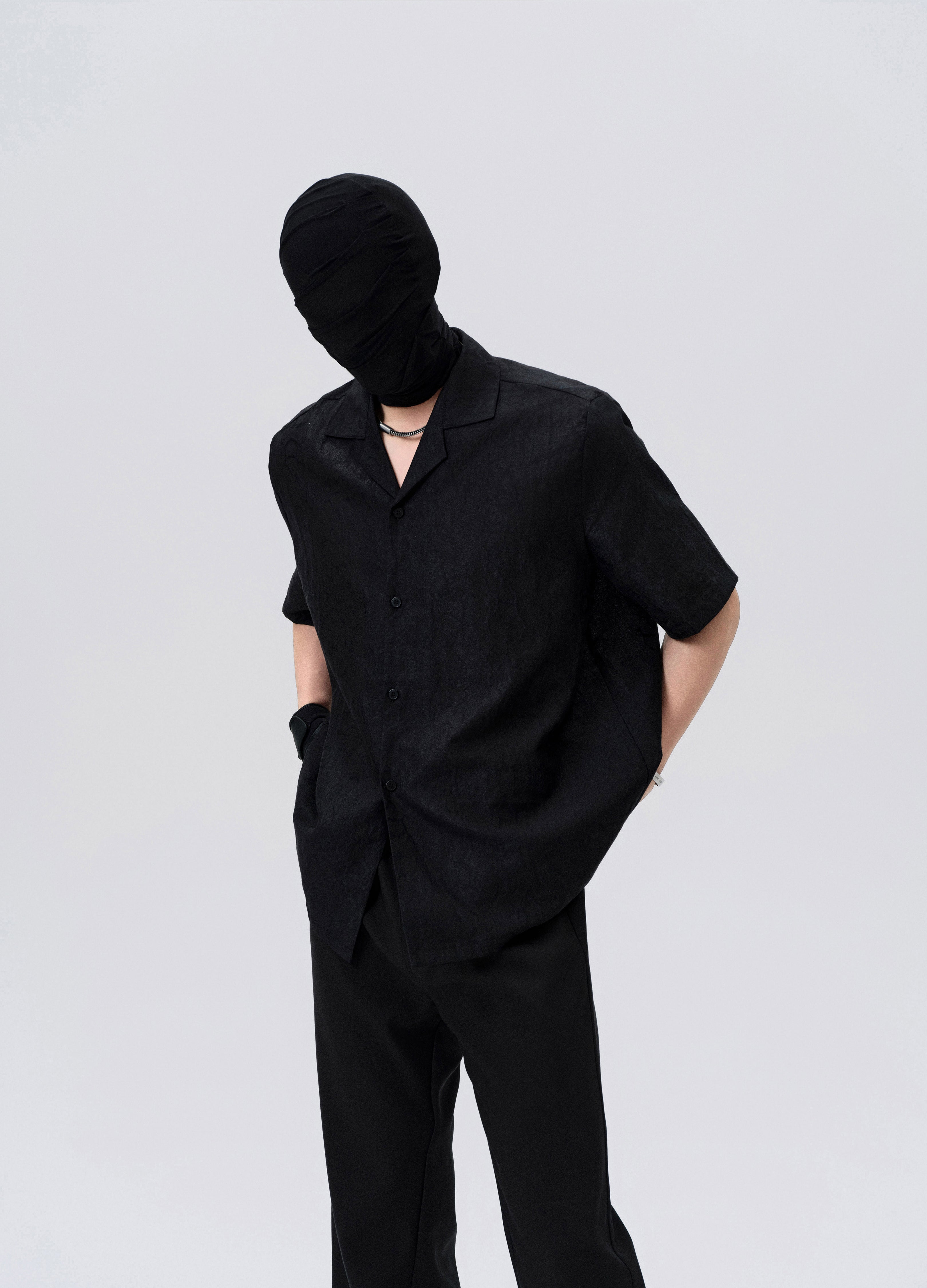 CAMICIA OMBRA CON TEXTURE SERPENTE 25SS