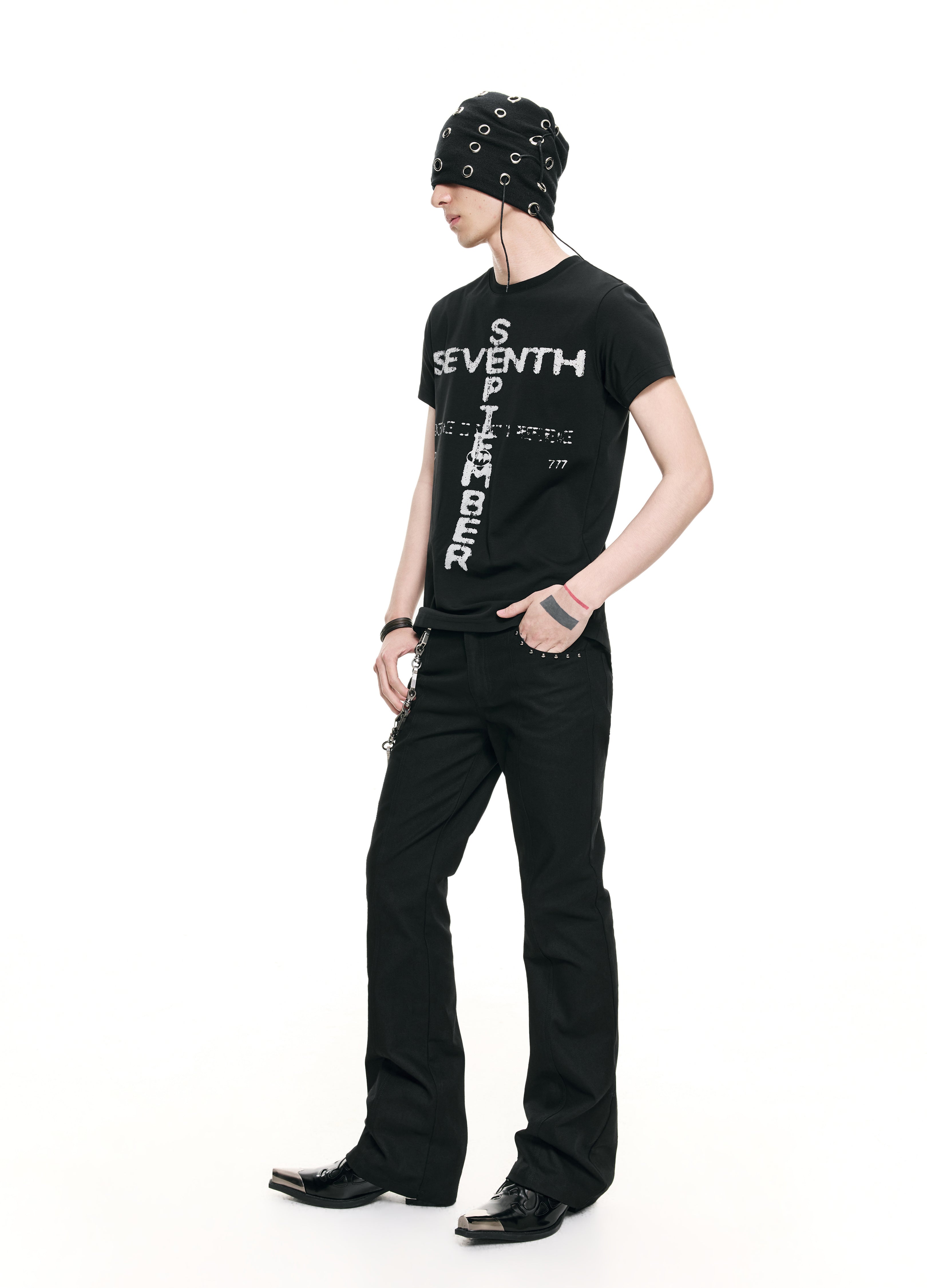 26SS CROSS LOGO PUNK TEE