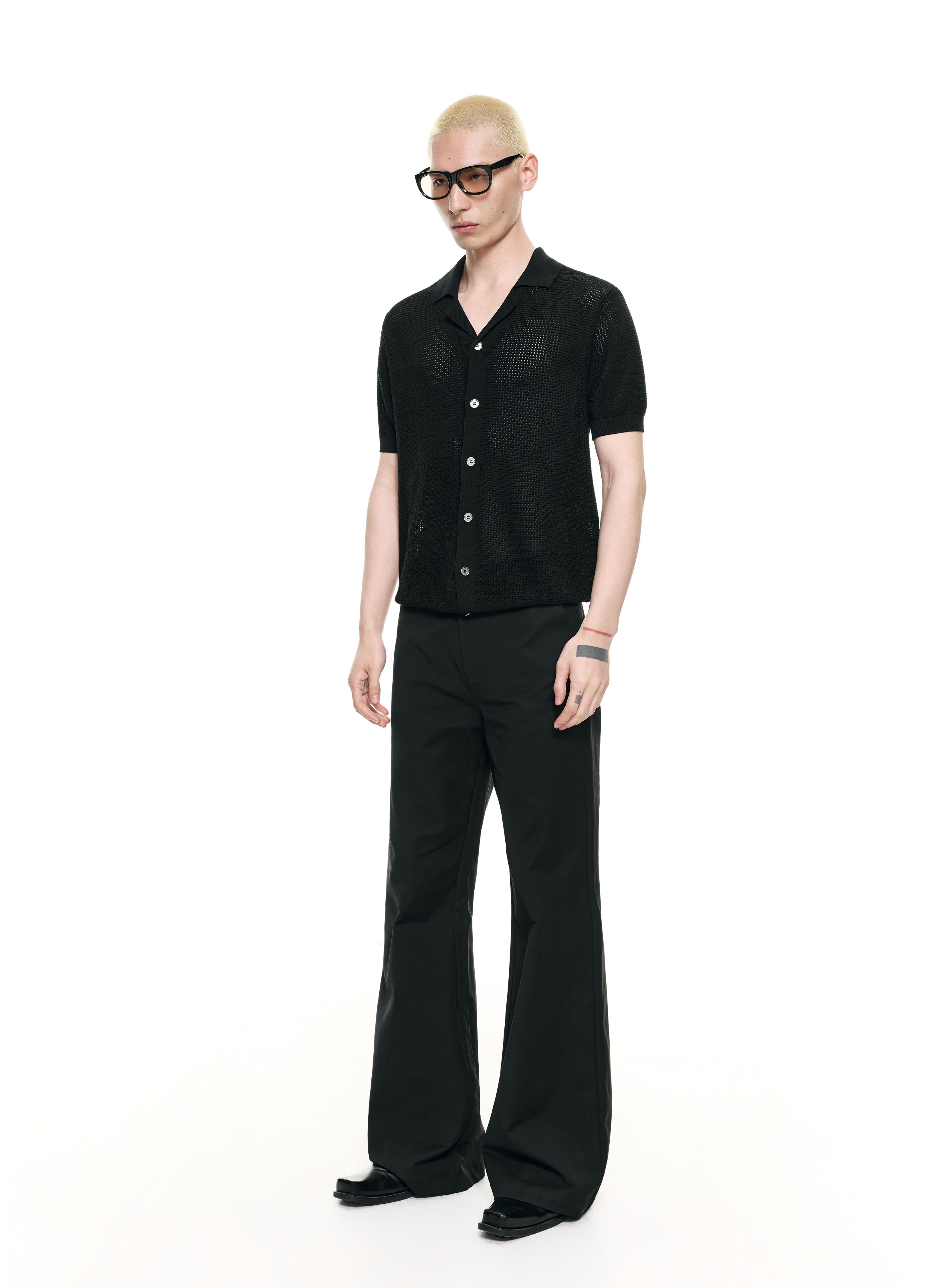 26SS MESH CUBA KNIT SHIRT