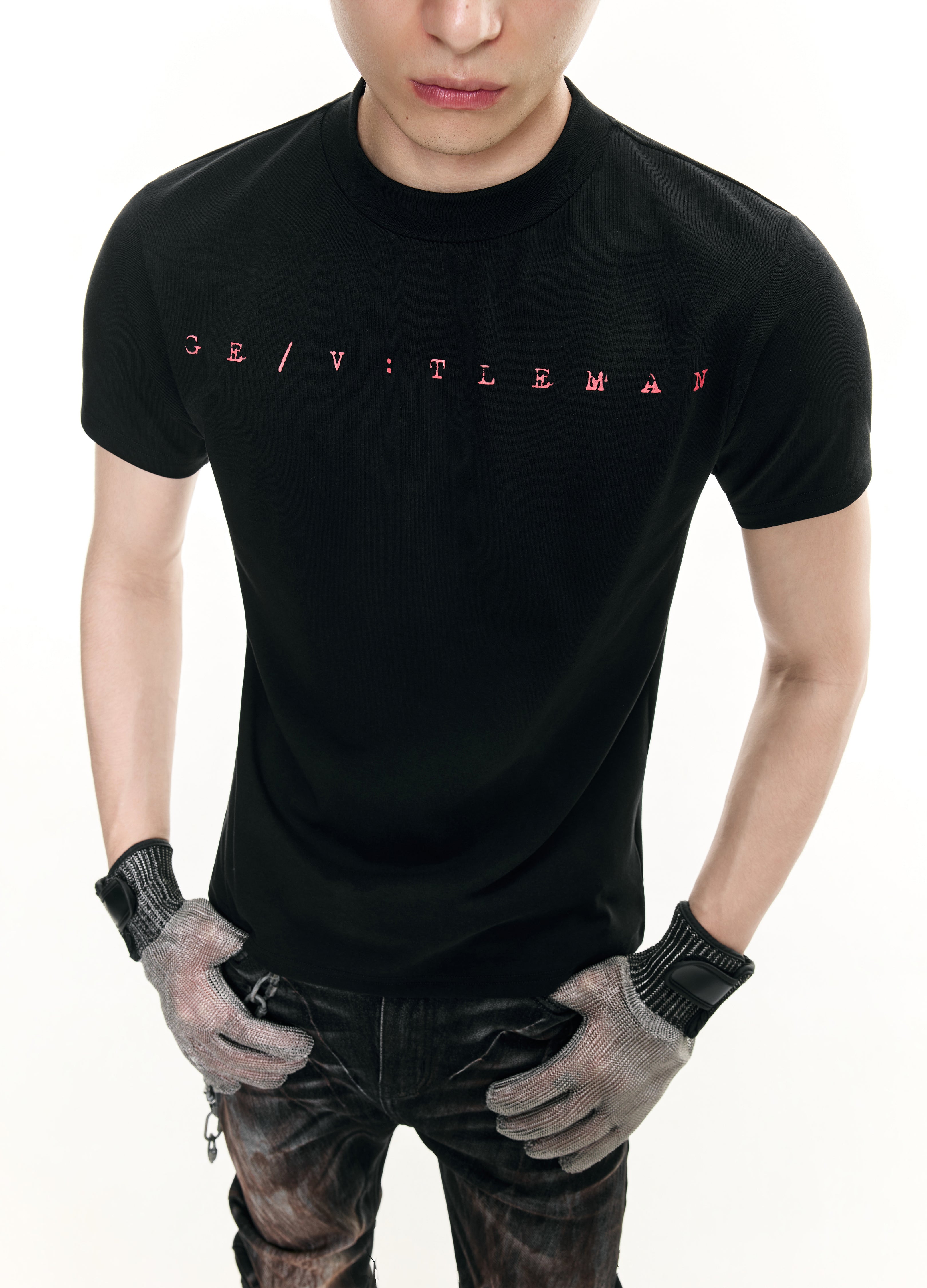 26SS GE FITTED LOGO TEE