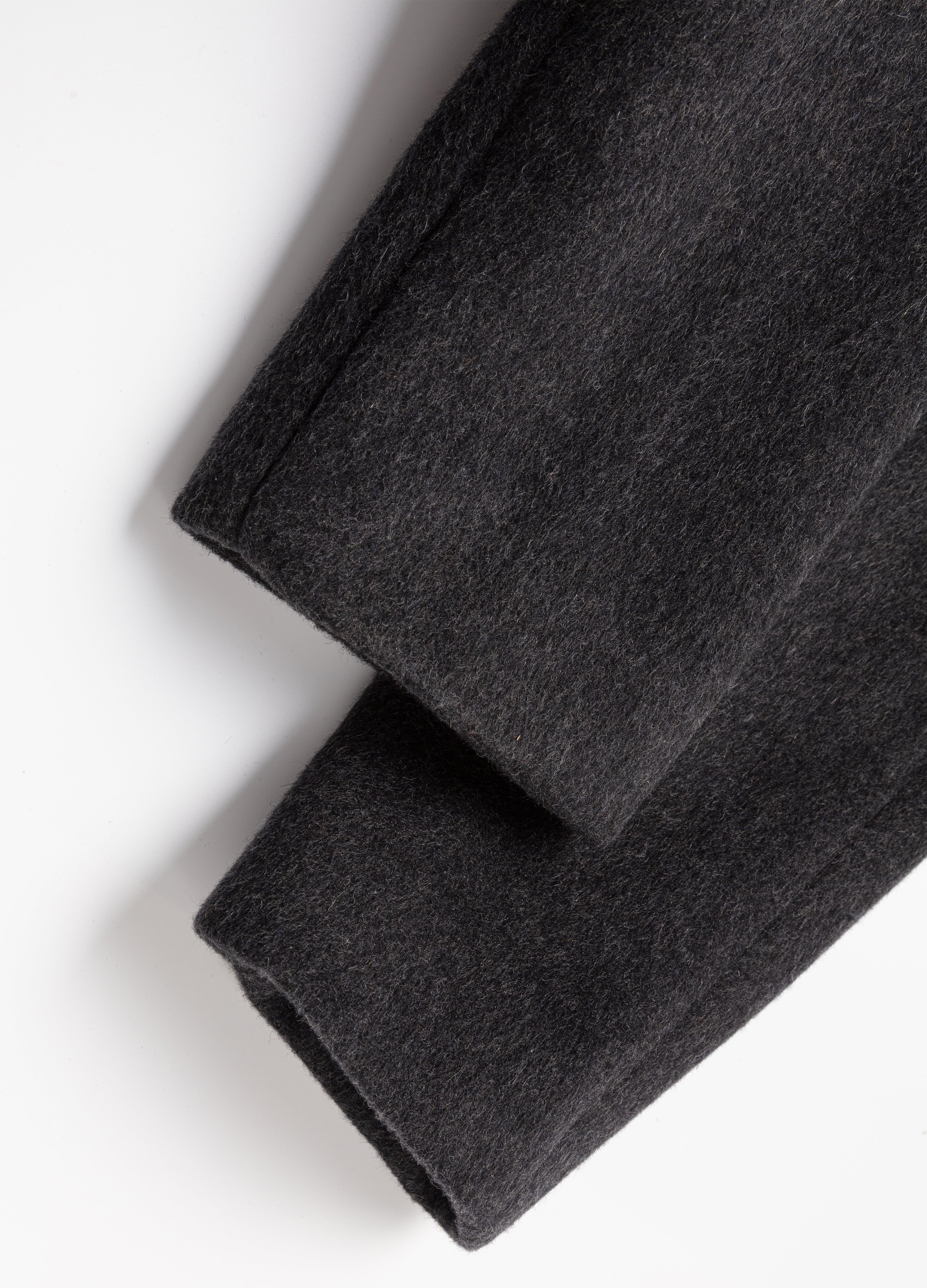 25FW BELTED DECONSTRUCT WOOL COAT