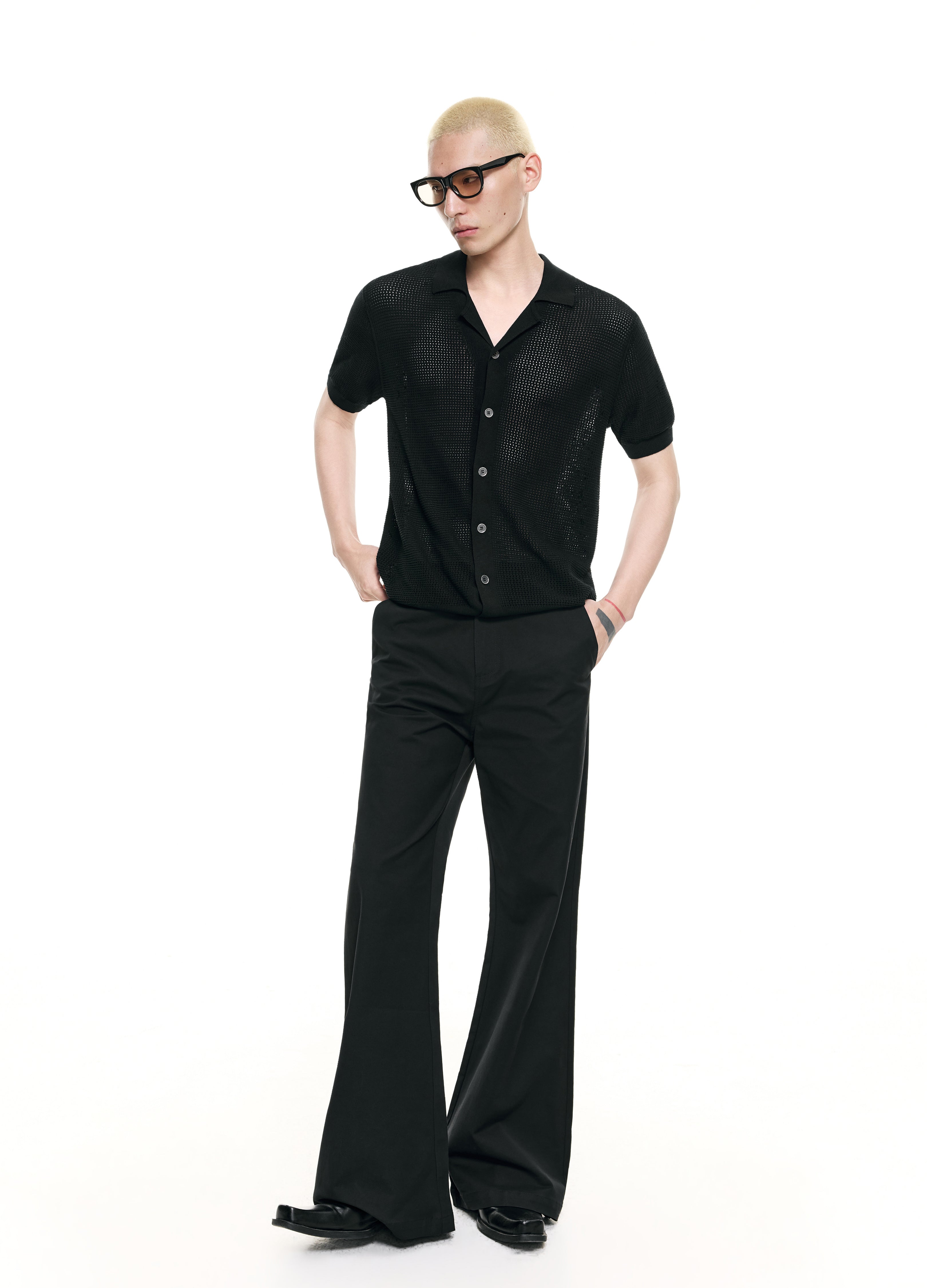 26SS MESH CUBA KNIT SHIRT
