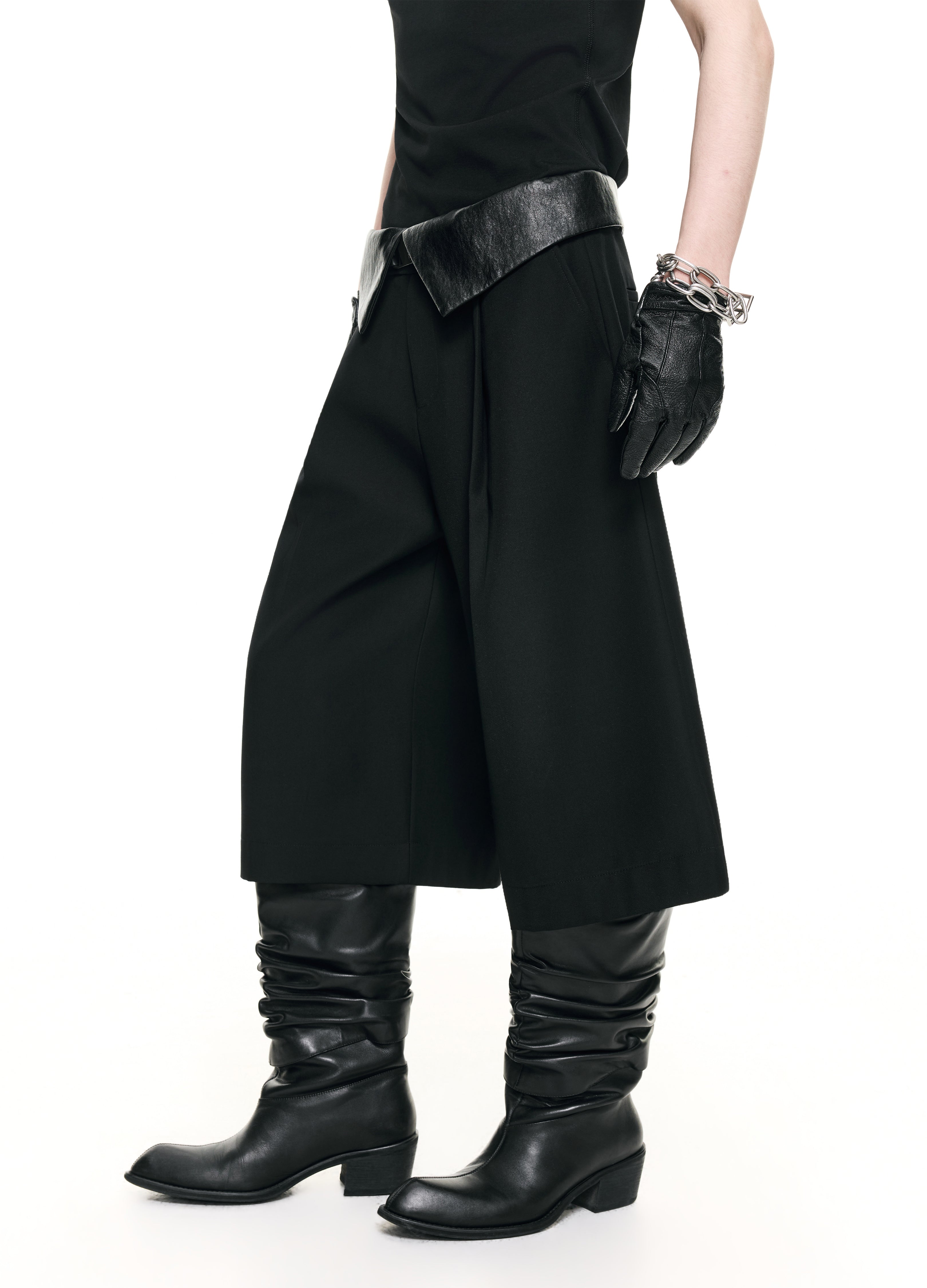 26SS KENDO LAYER CROP TROUSERS