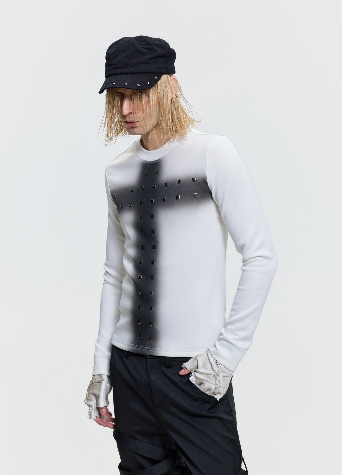 26FW CRYSTAL CROSS TEE