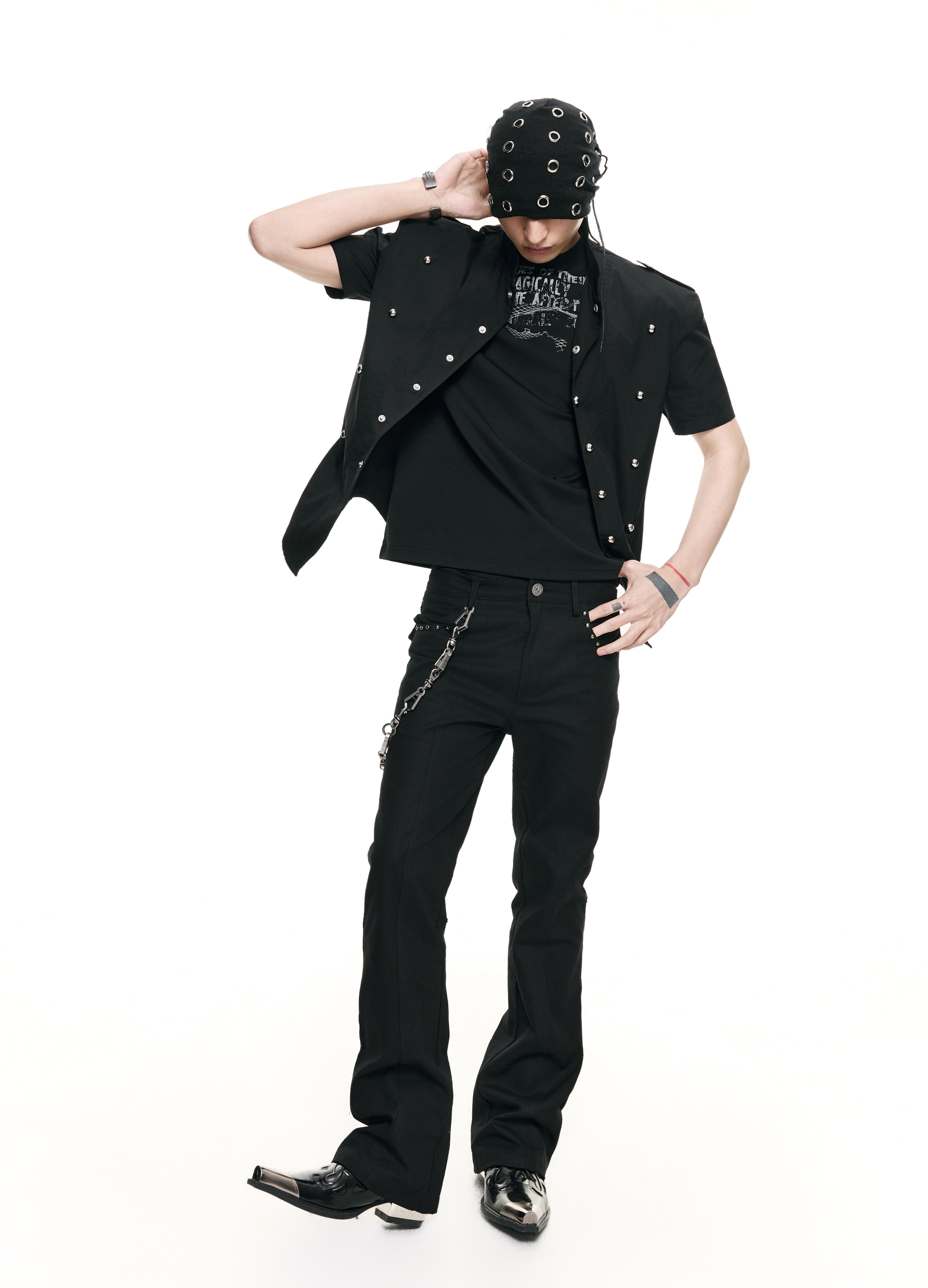 26SS NAPOLEON SHOULDER SHIRT