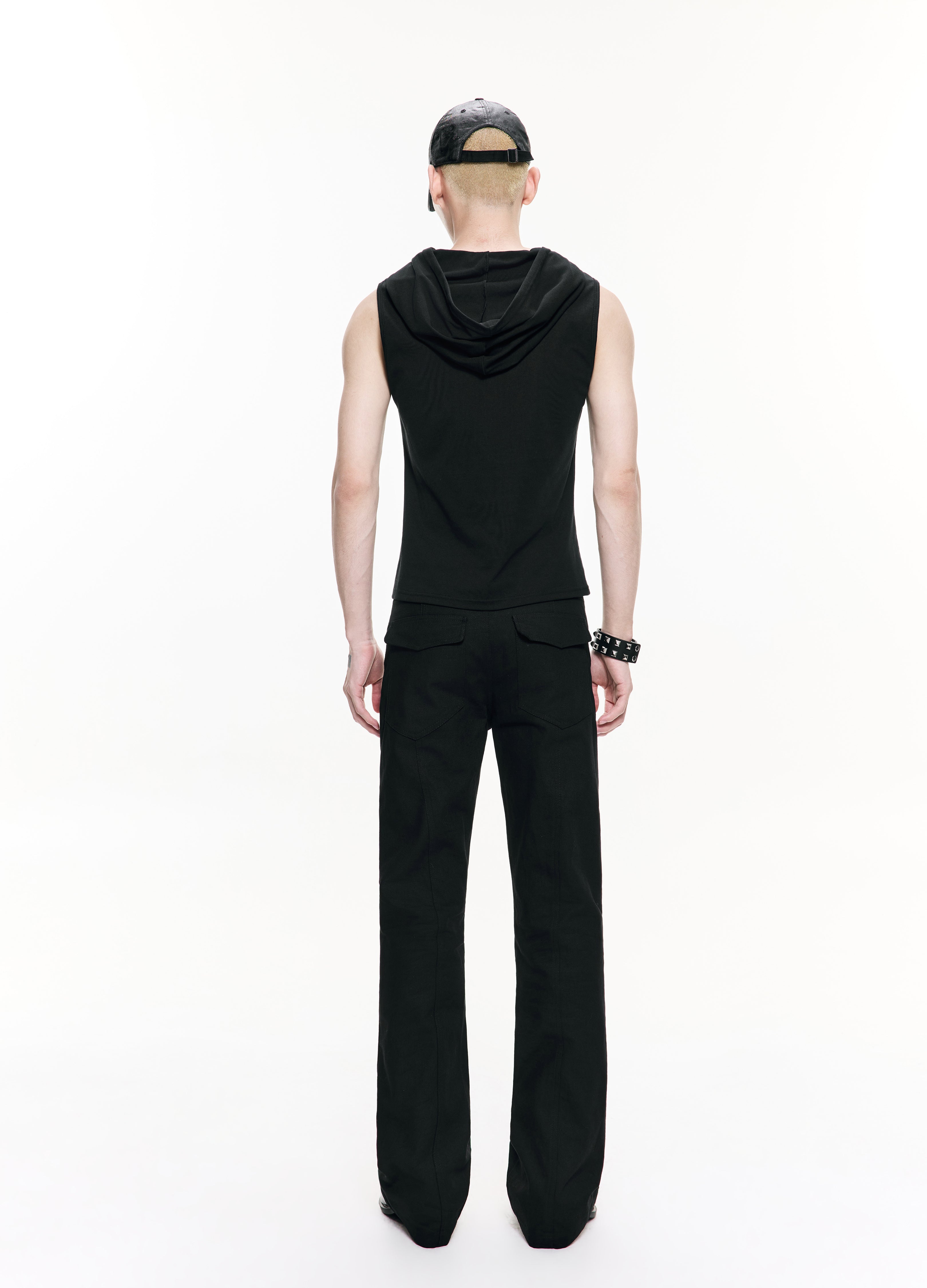 26SS Y2K HALF-ZIP HOODED VEST