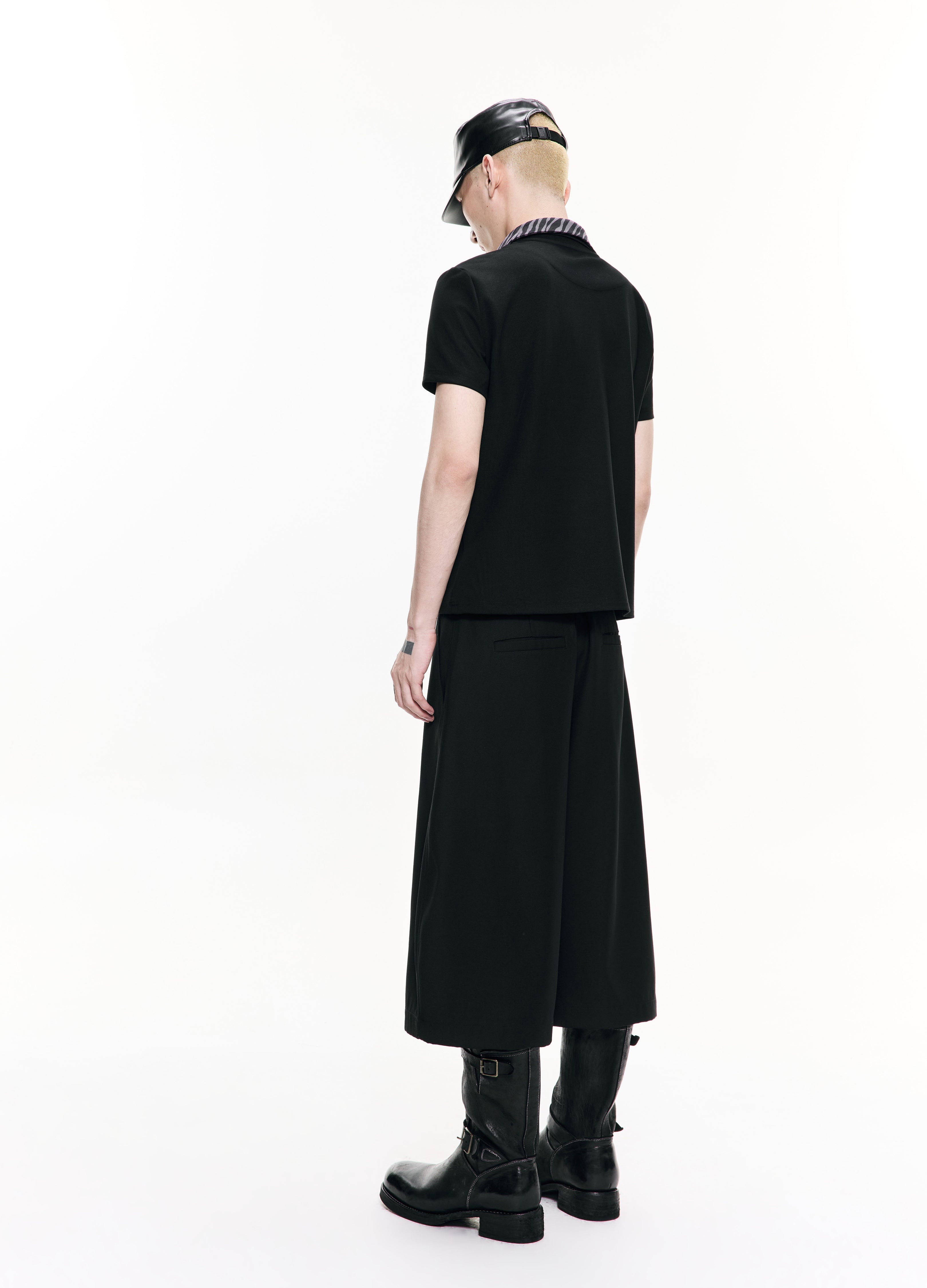 26SS CURVED CROP WIDE TROUSERS