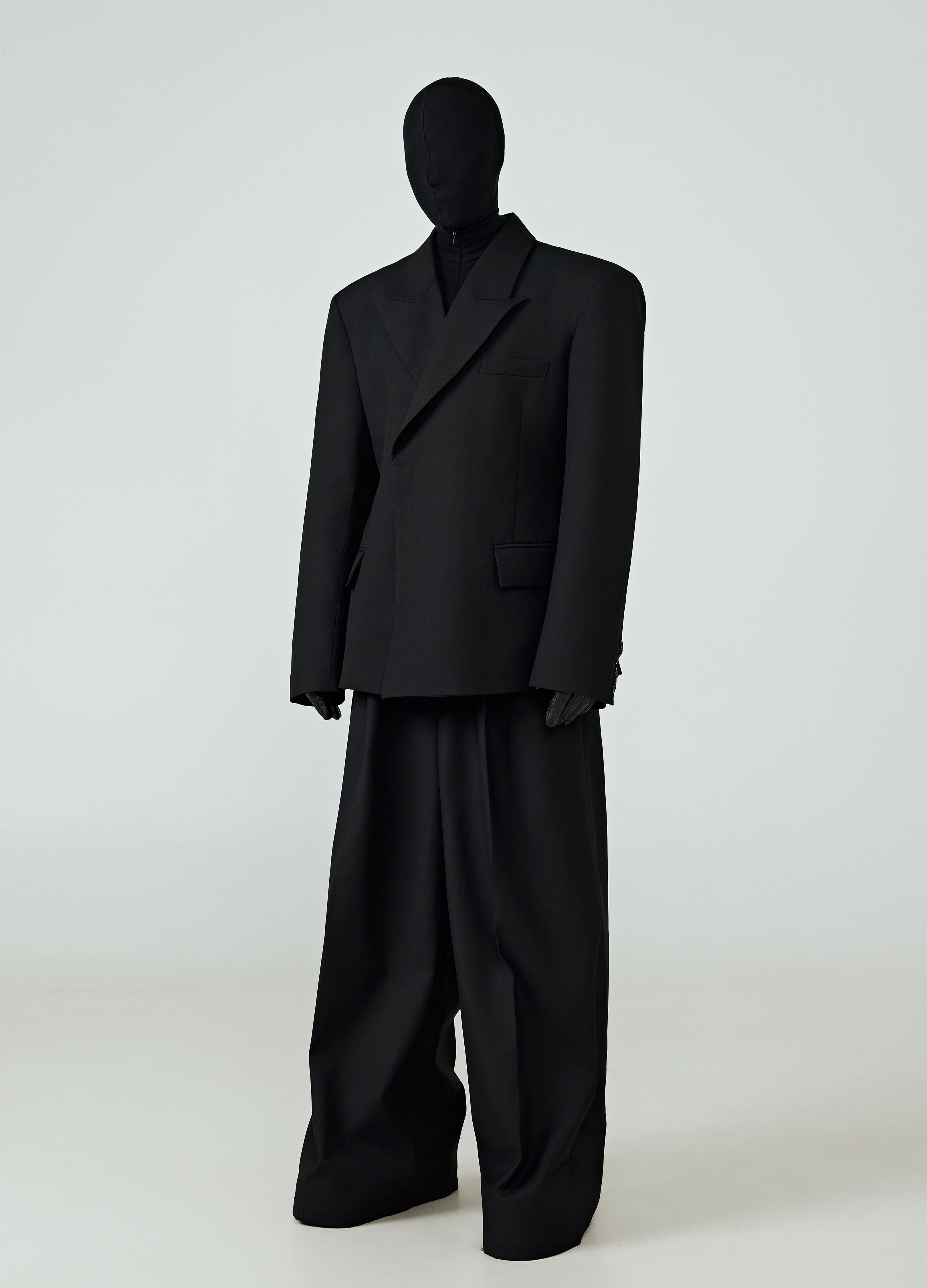 BLAZER TRIANGOLARE NERO 25SS