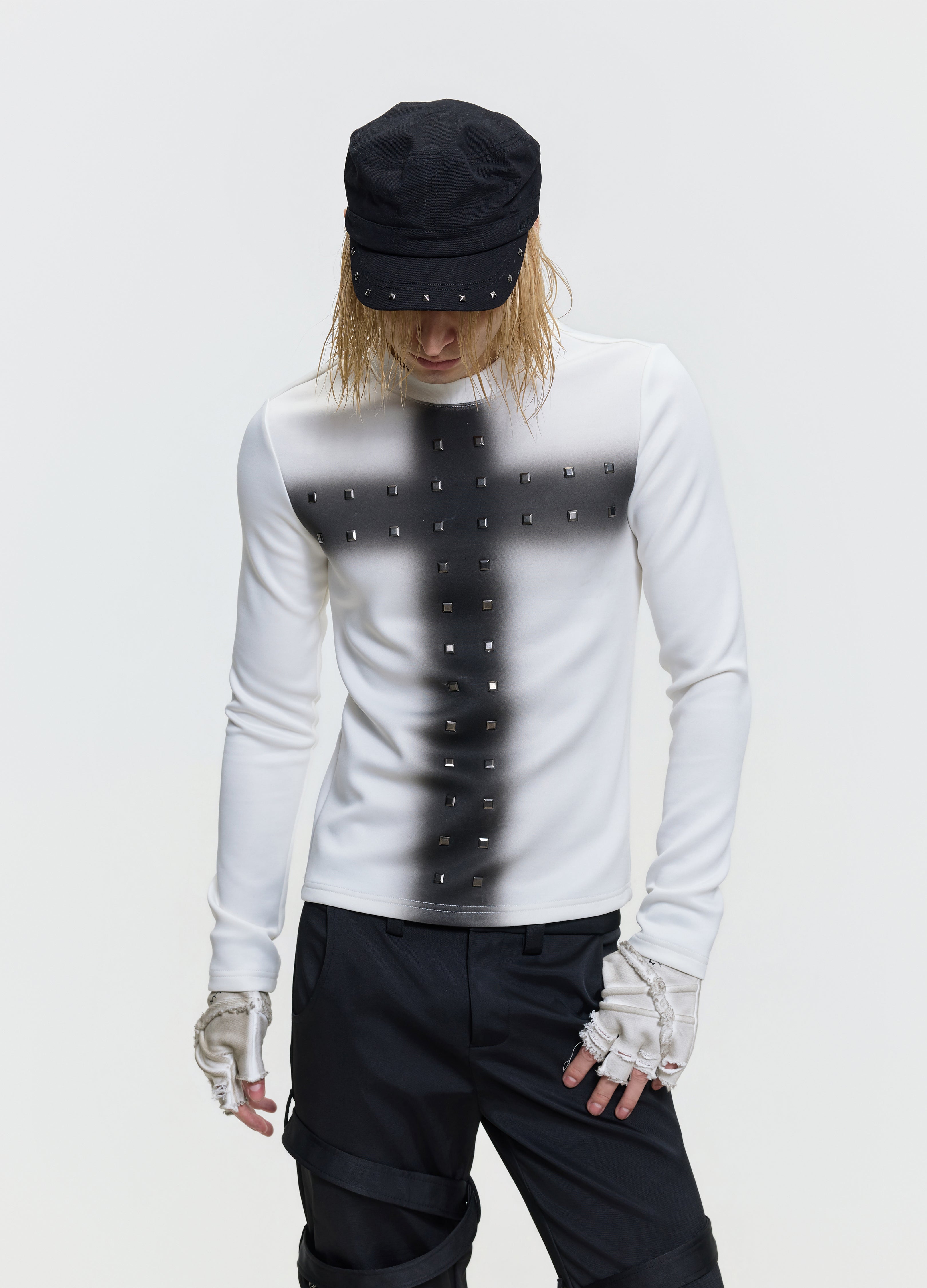 26FW CRYSTAL CROSS TEE