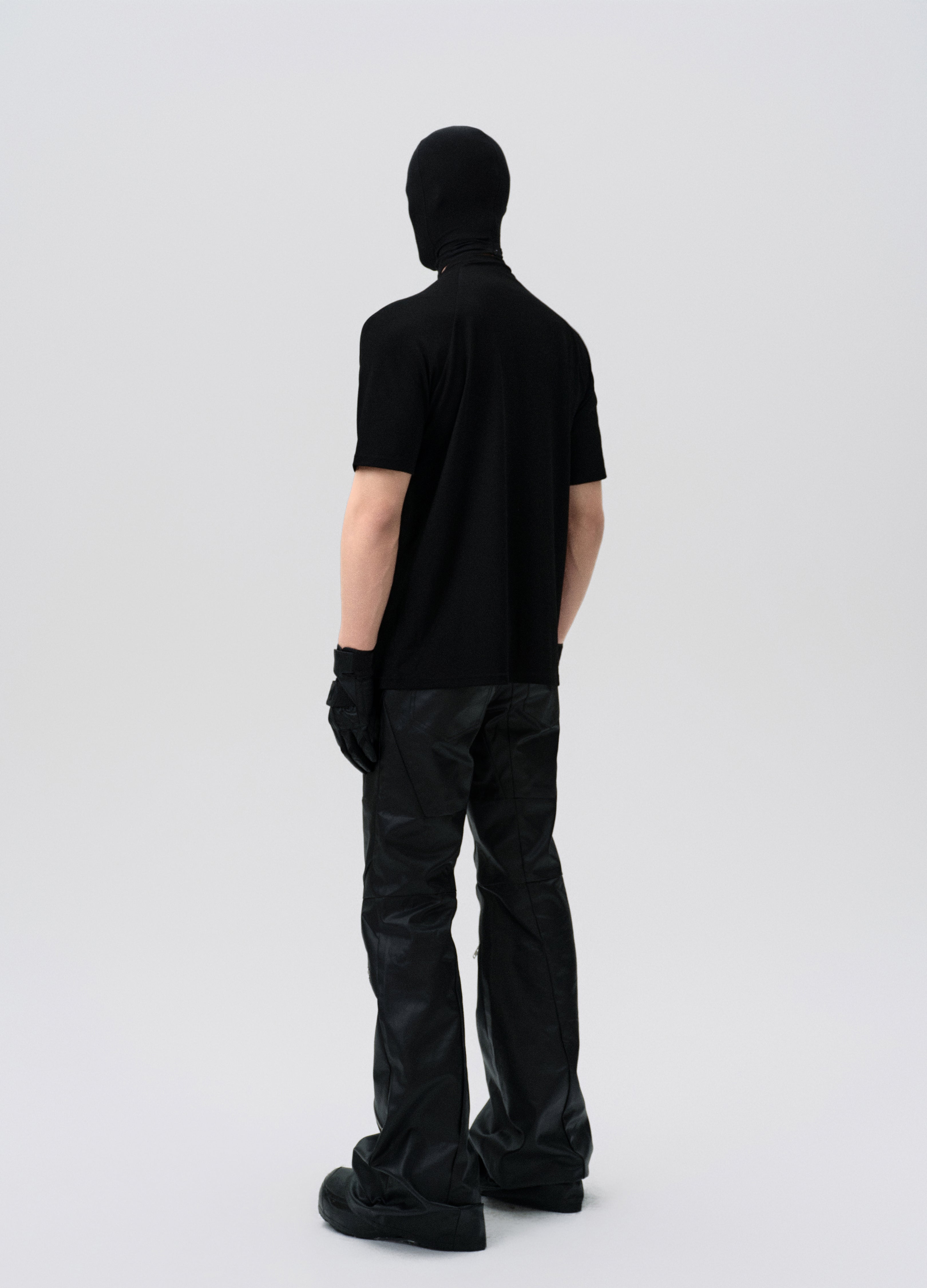 PANTALONI DECOSTRUITI CON ZIP CERATA 25SS