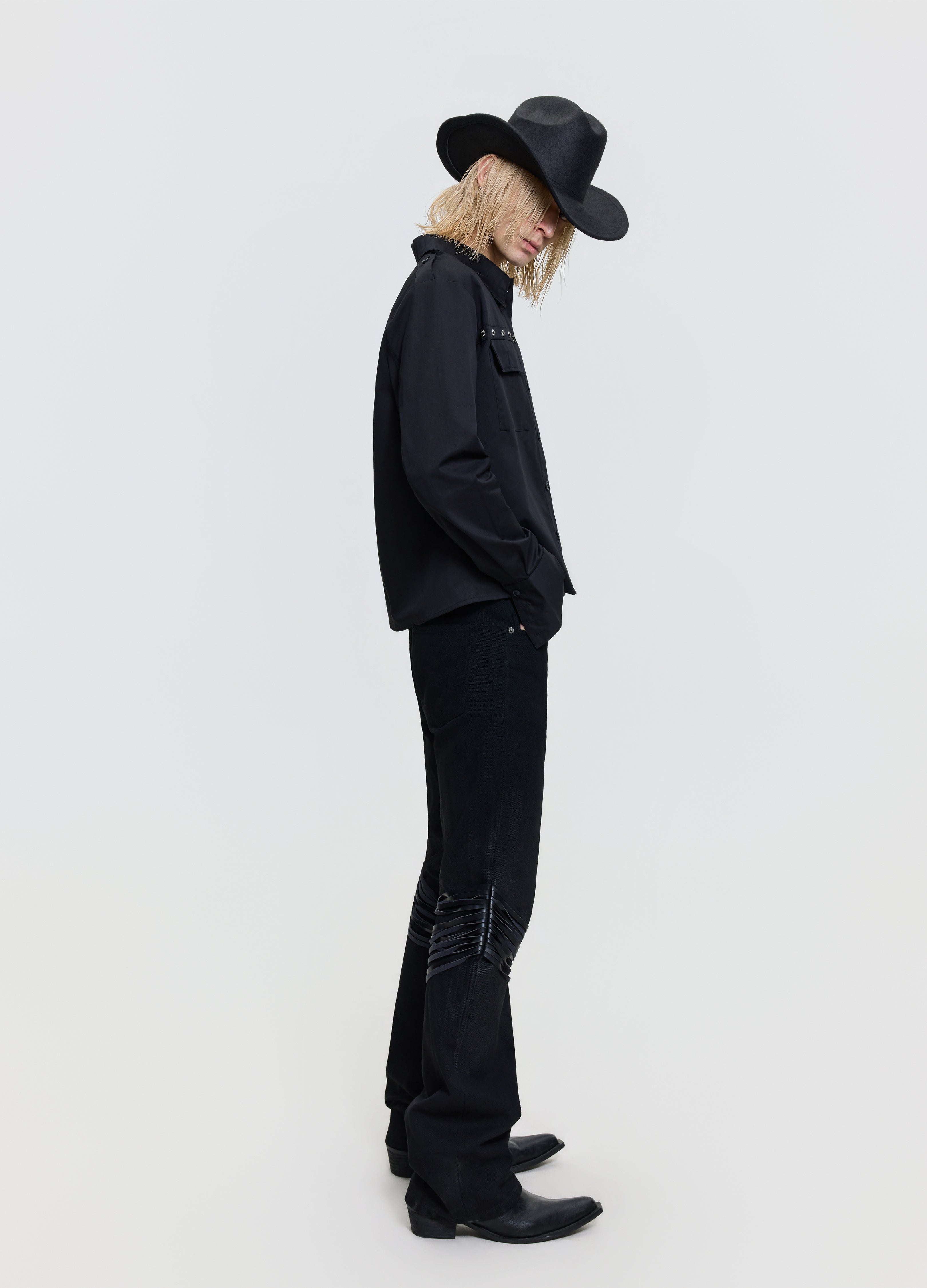 26FW STUDDED WESTERN SHIRT