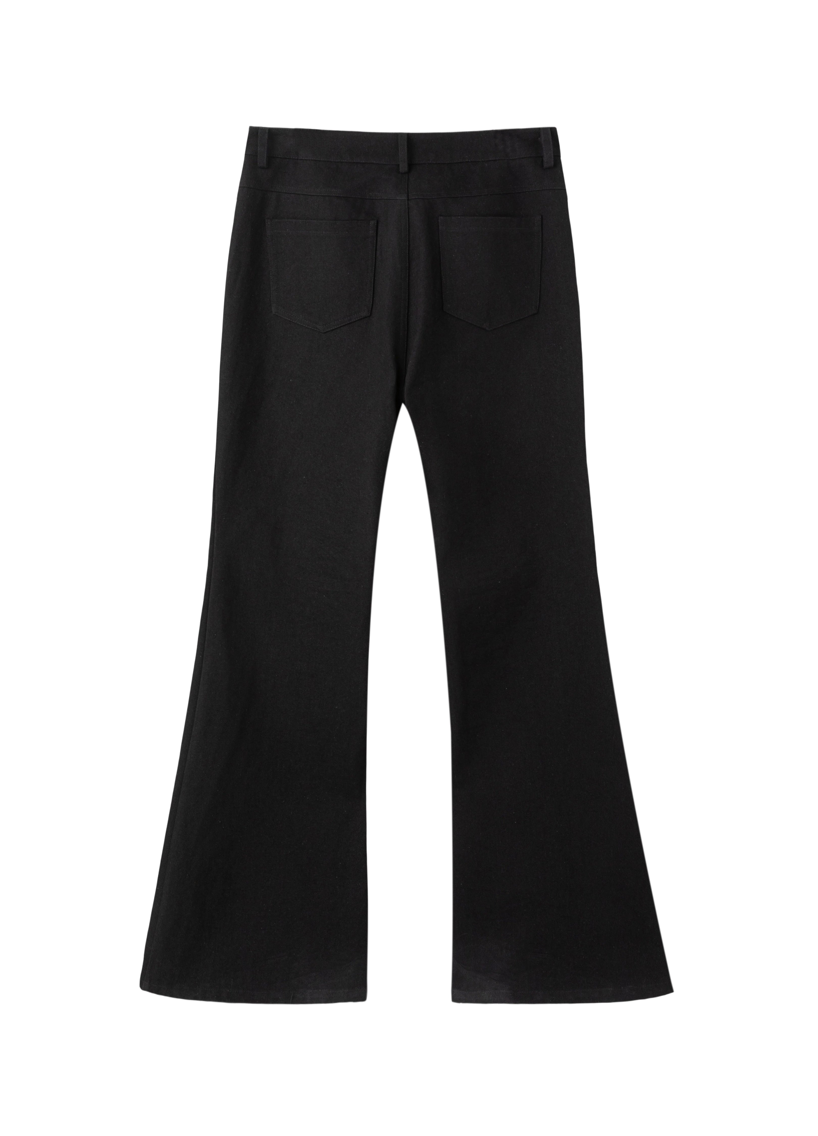 26SS DISTRESSED FLARE PANEL DENIM