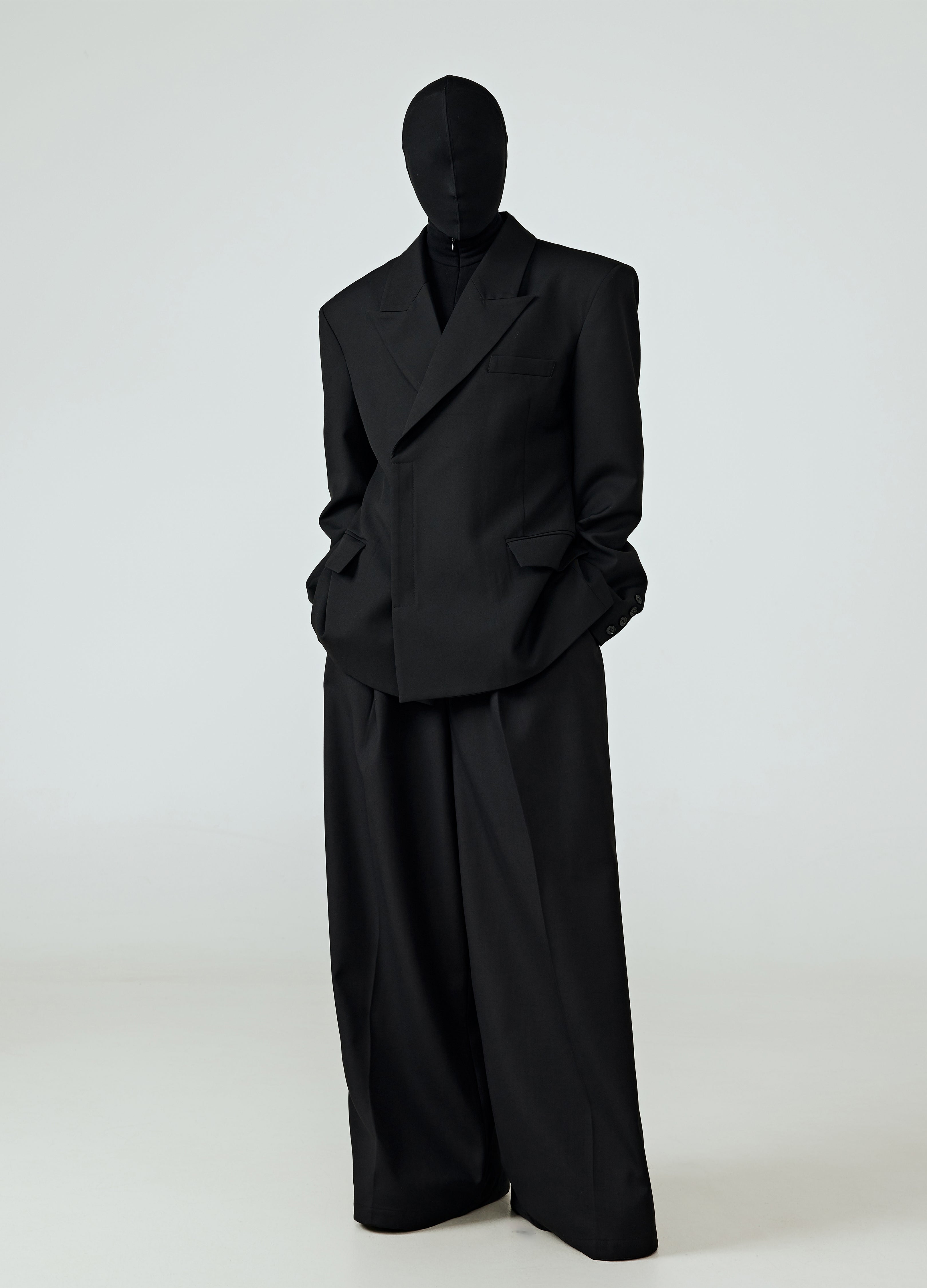 BLAZER TRIANGOLARE NERO 25SS