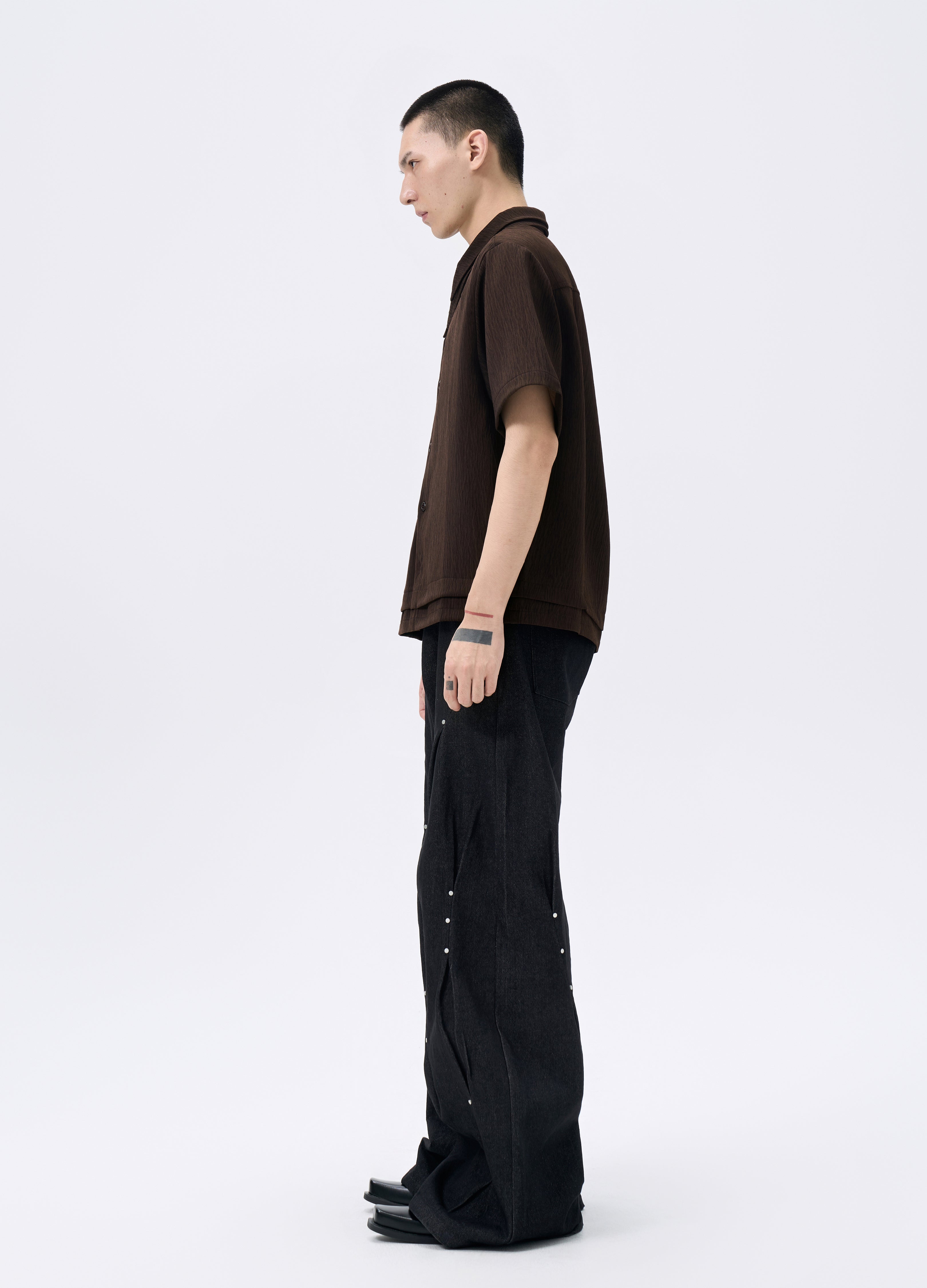 26SS DUAL COLLAR LAYER SHIRT