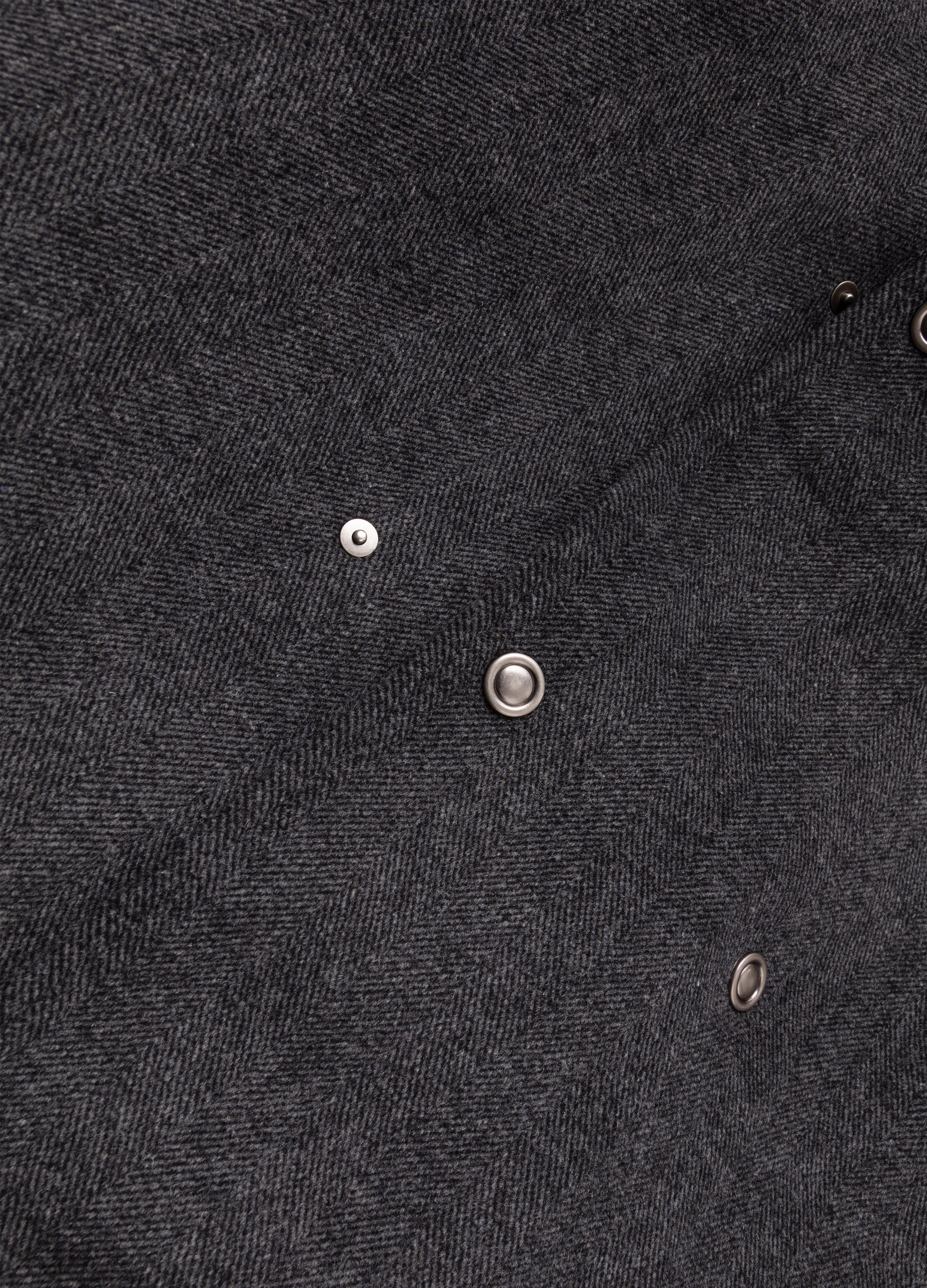 25FW BELTED STRUCTURED WOOL COAT