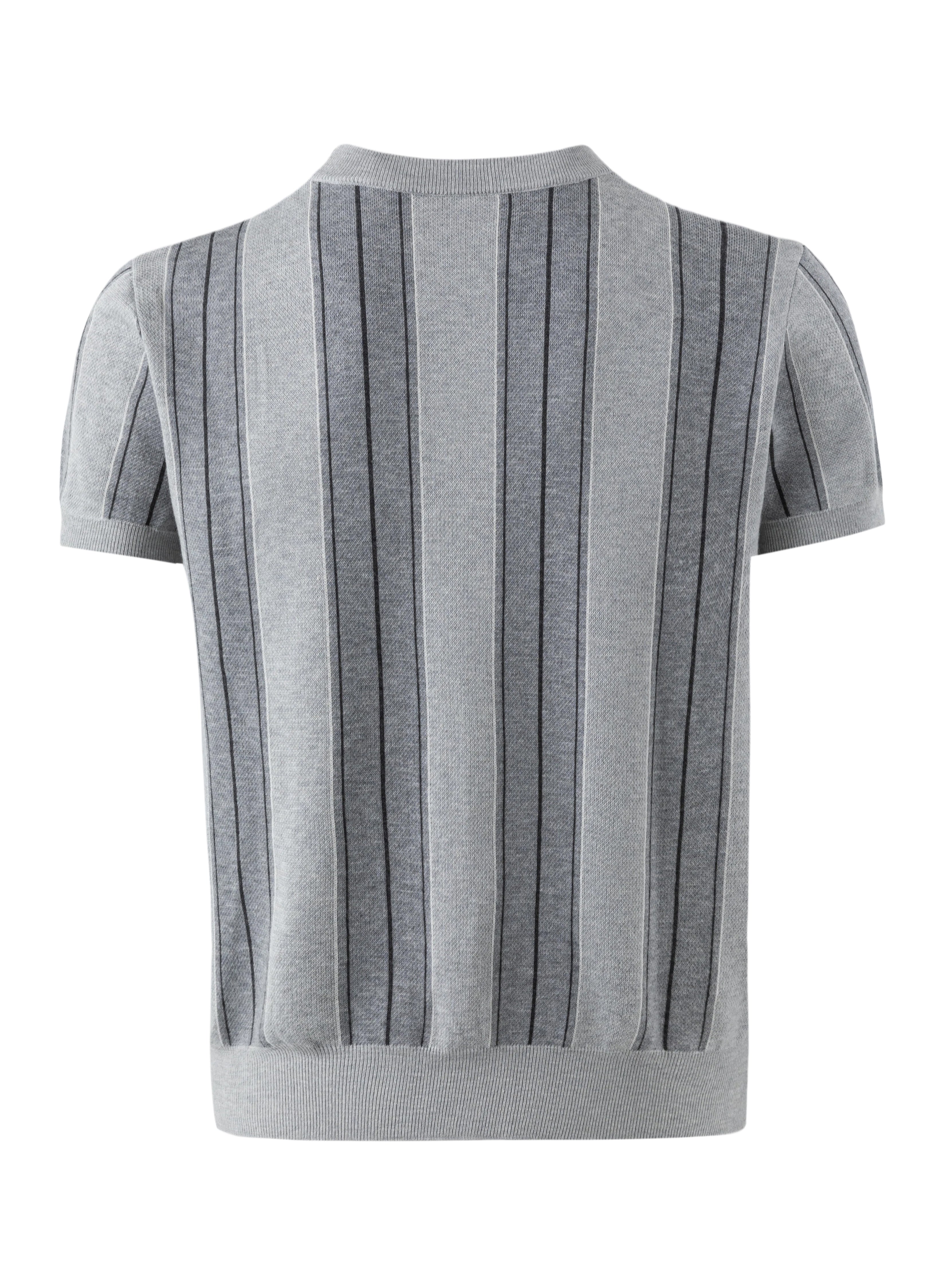 26SS STRIPED JACQUARD KNIT TEE