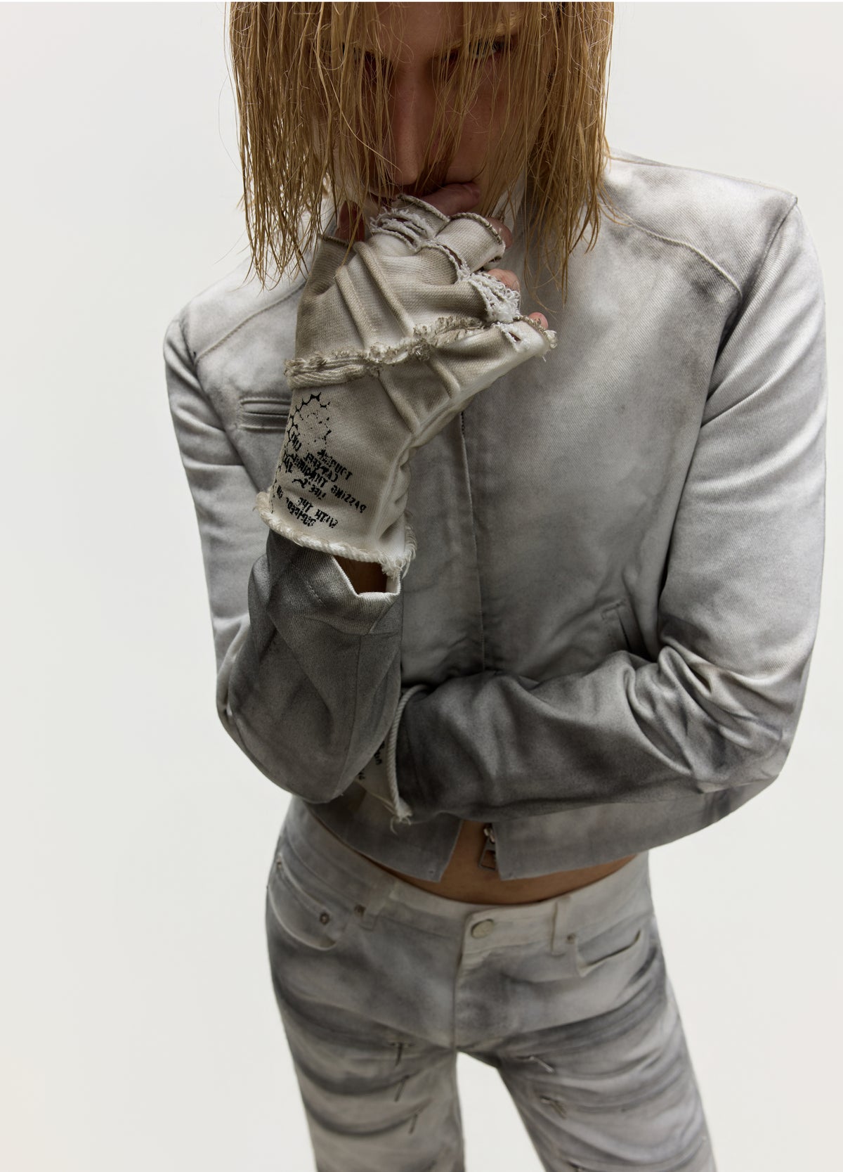 26FW SLASH WASH FINGERLESS GLOVES