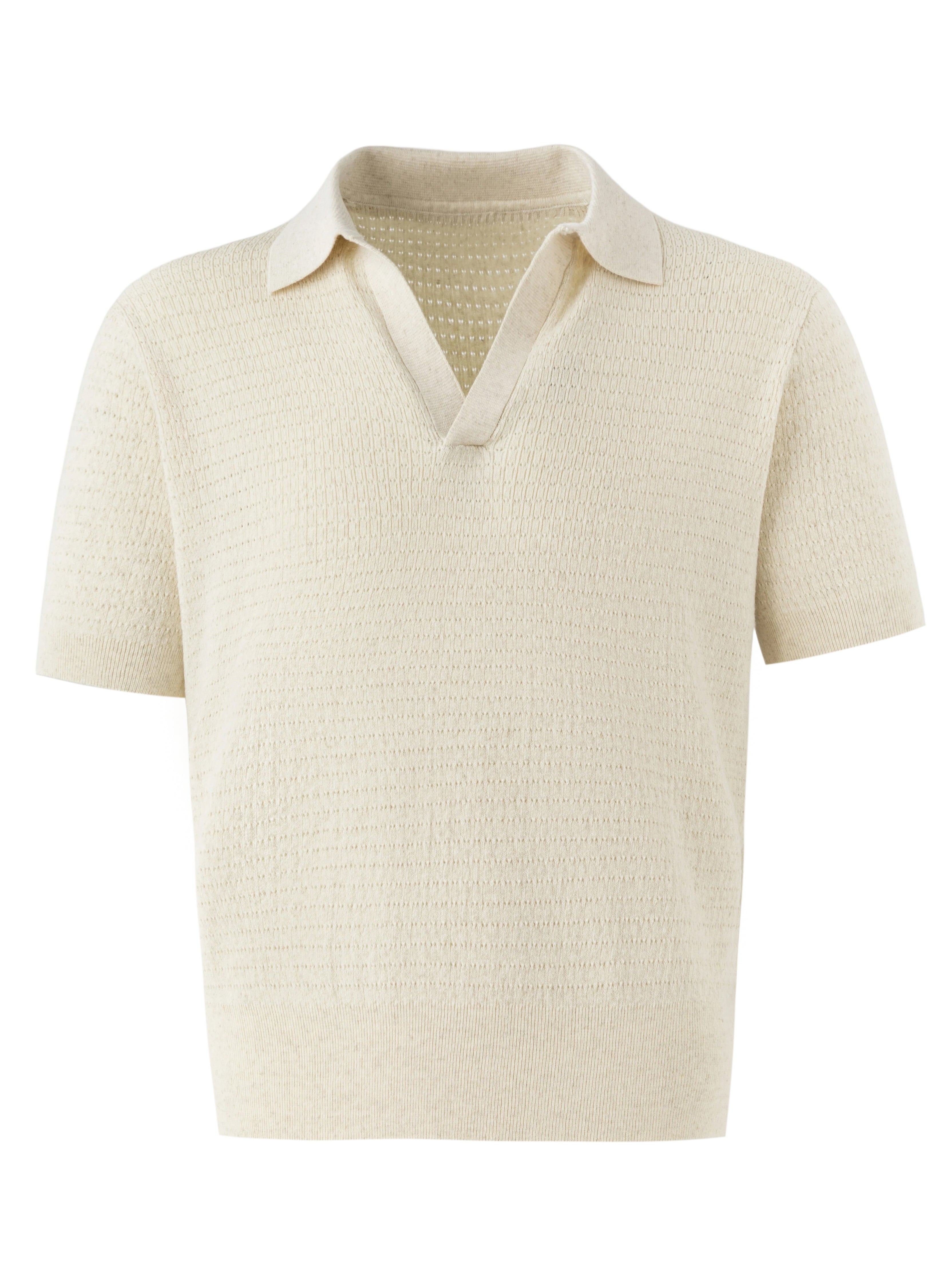 26SS OPEN-KNIT RESORT POLO