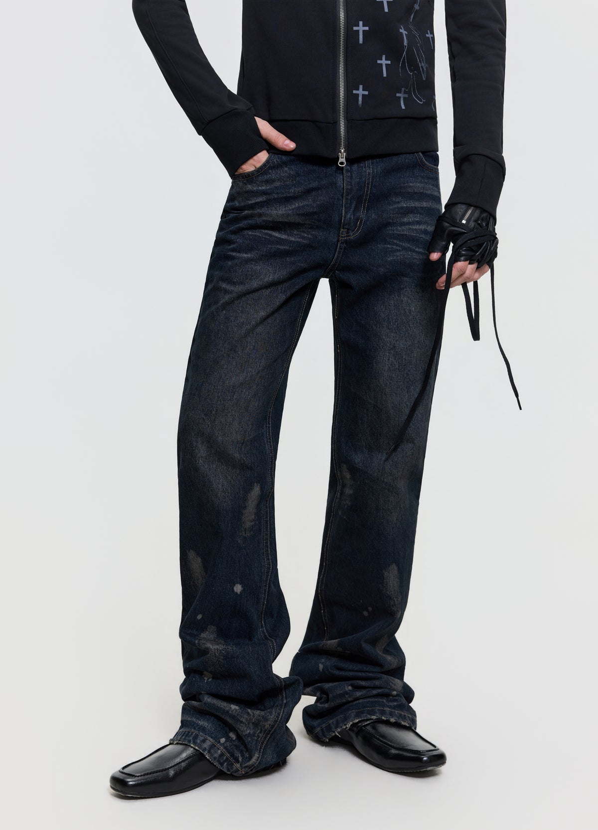 26FW INK WASH STACKED DENIM