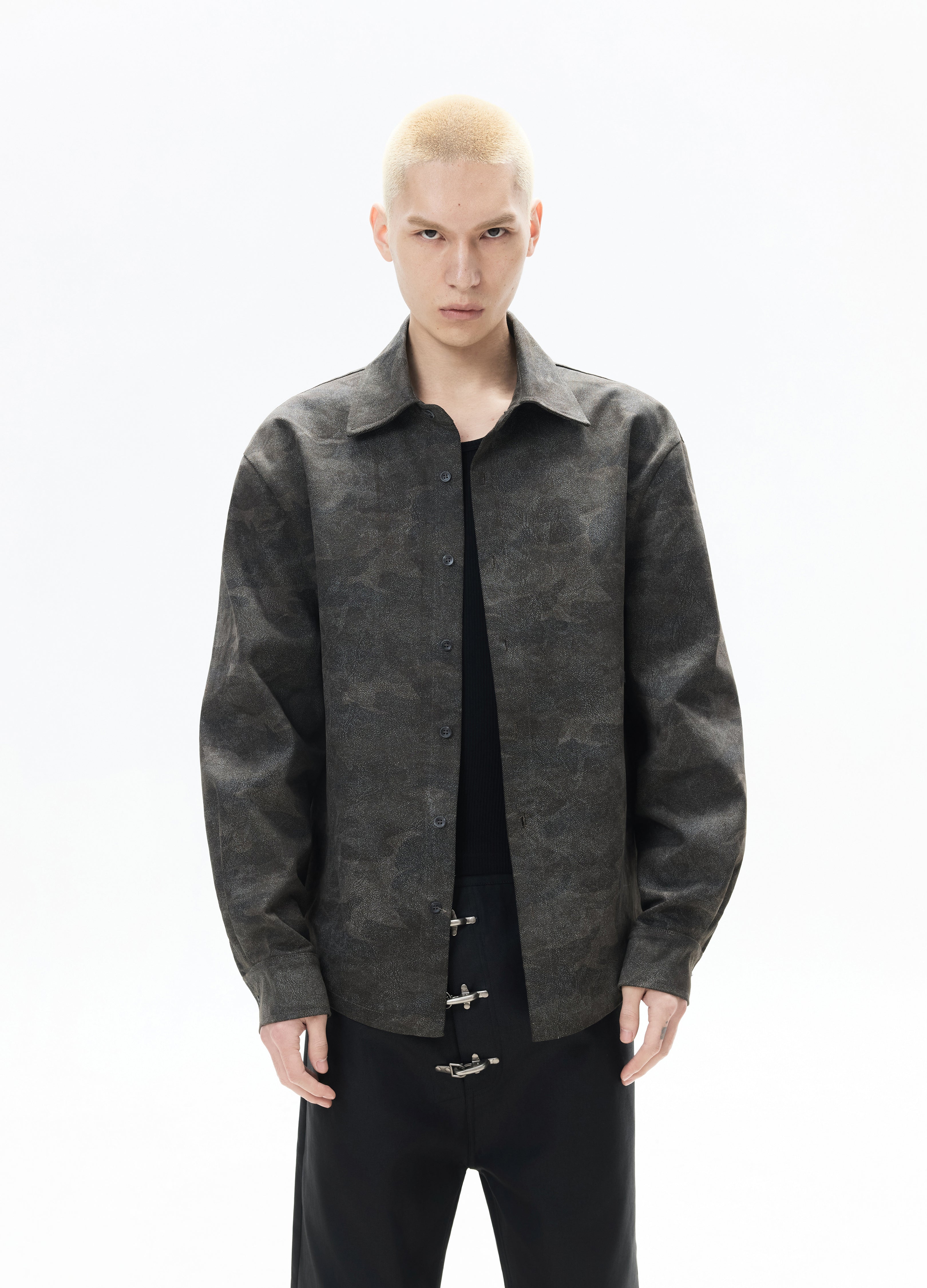 26SS VINTAGE WASHED CAMO SHIRT