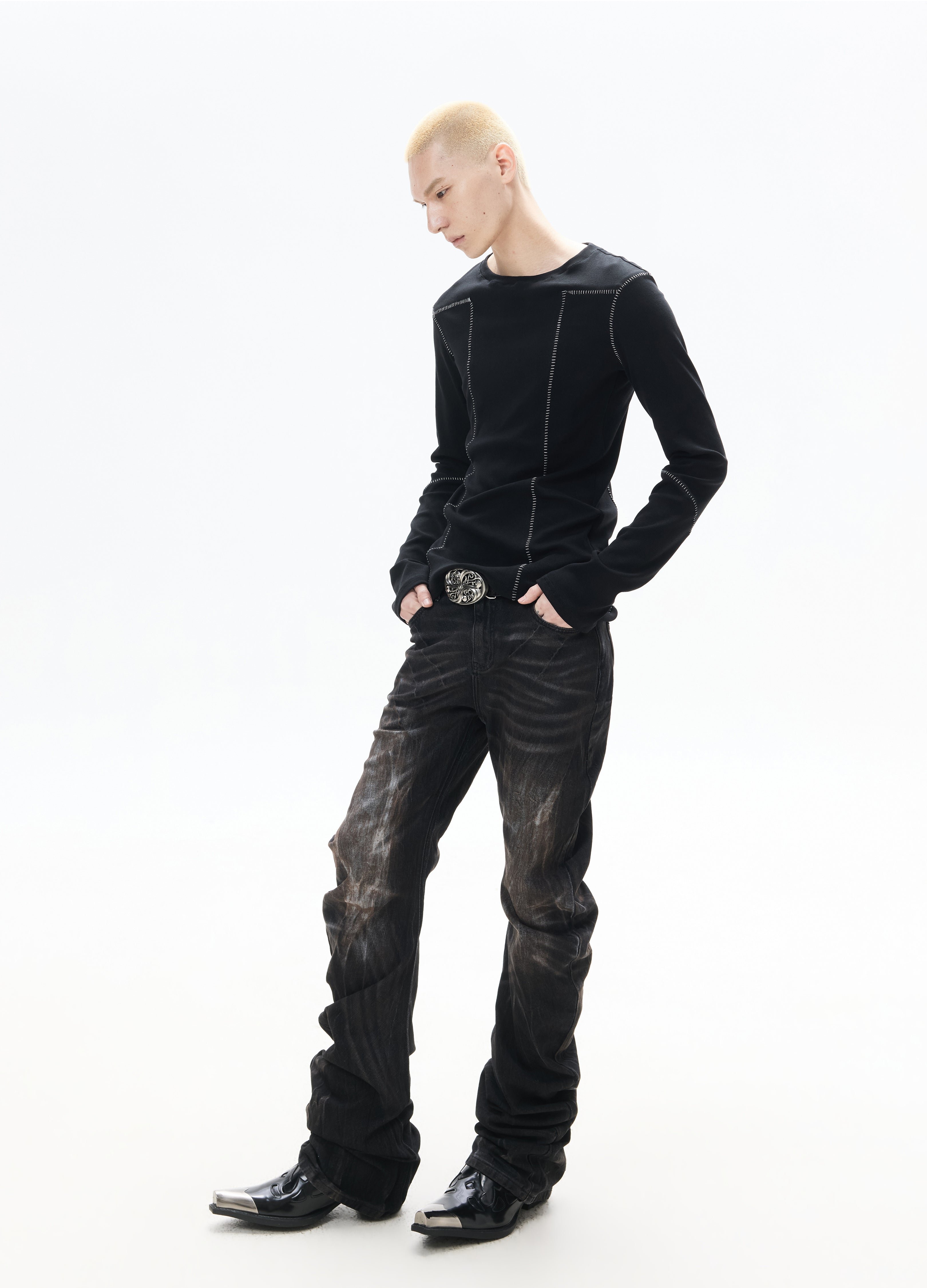 25FW BANANENSCHNITT WEITE HOSEN