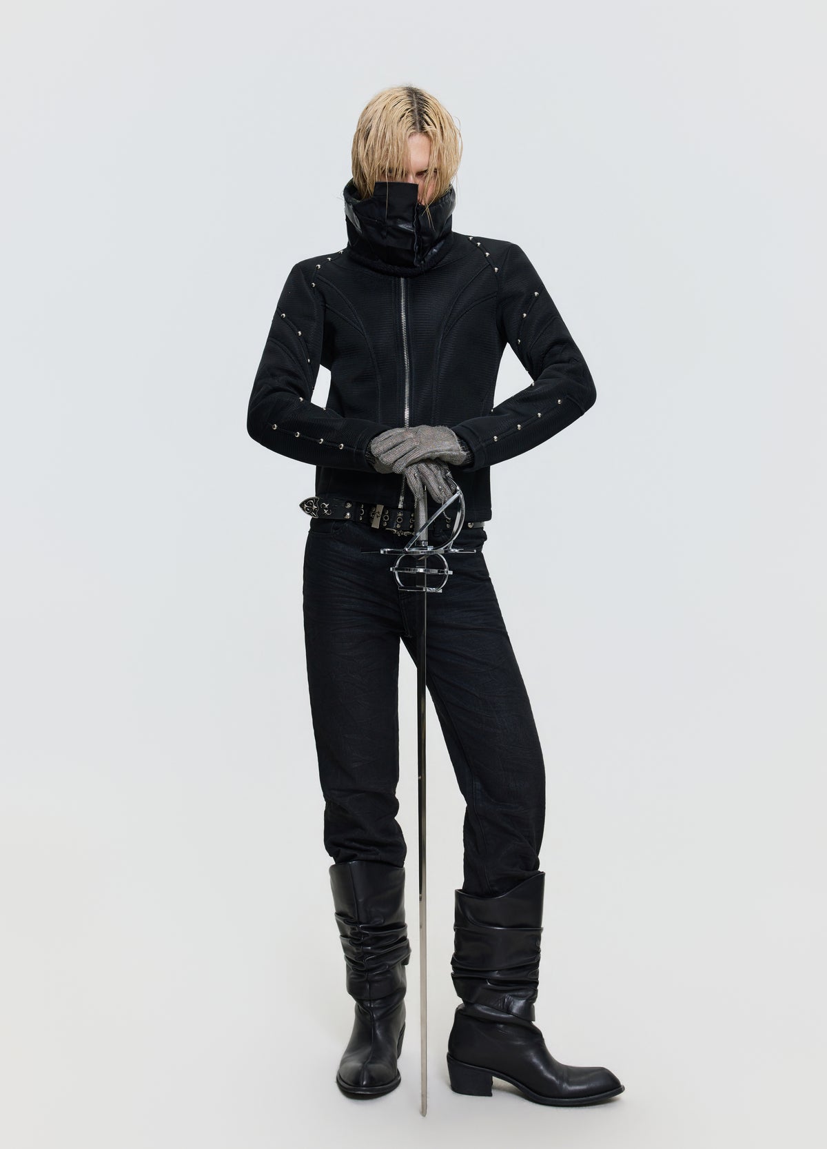 26FW MESH STUD JACKET