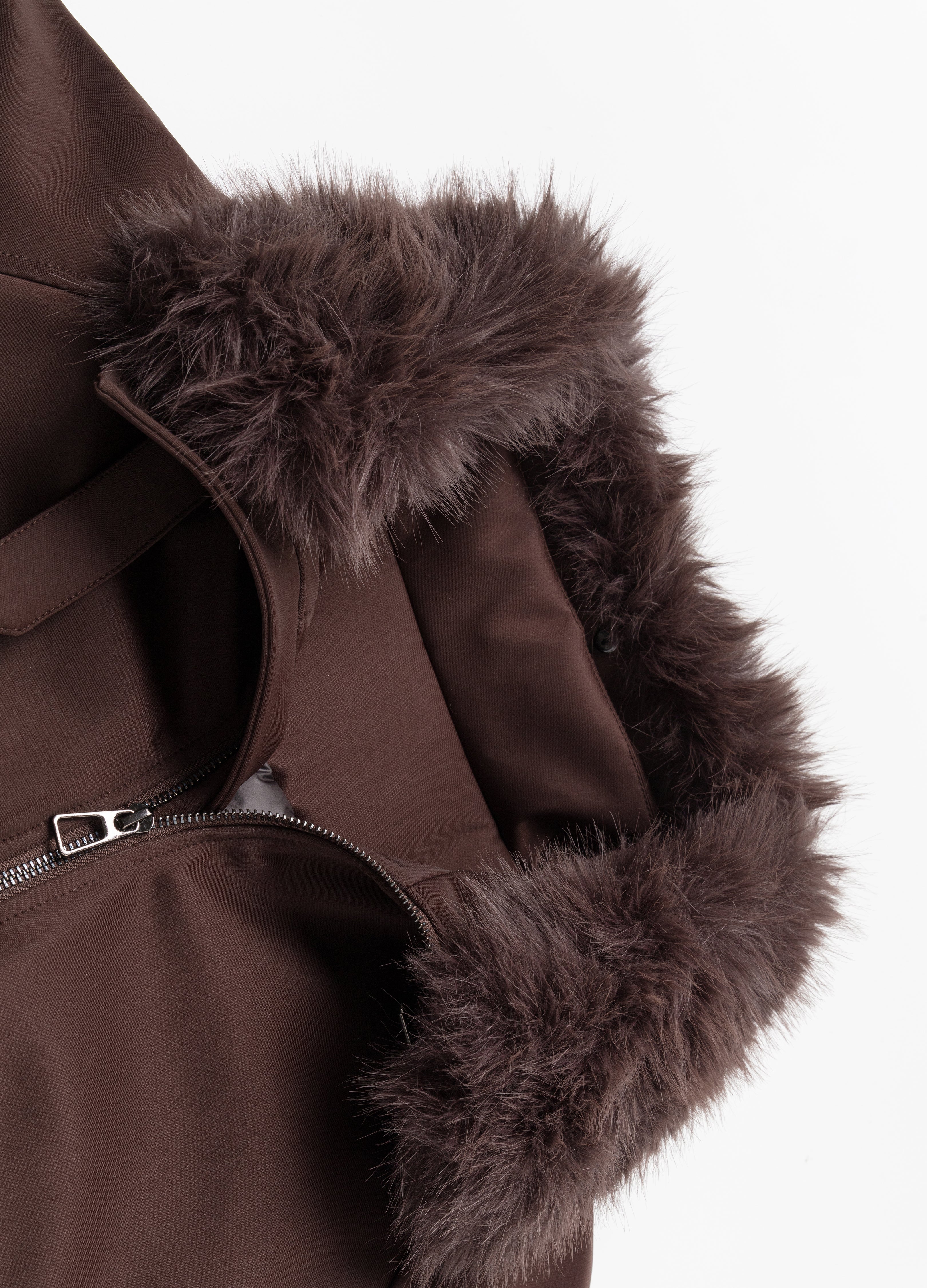 25FW FUR HOODED PARKA JACKET