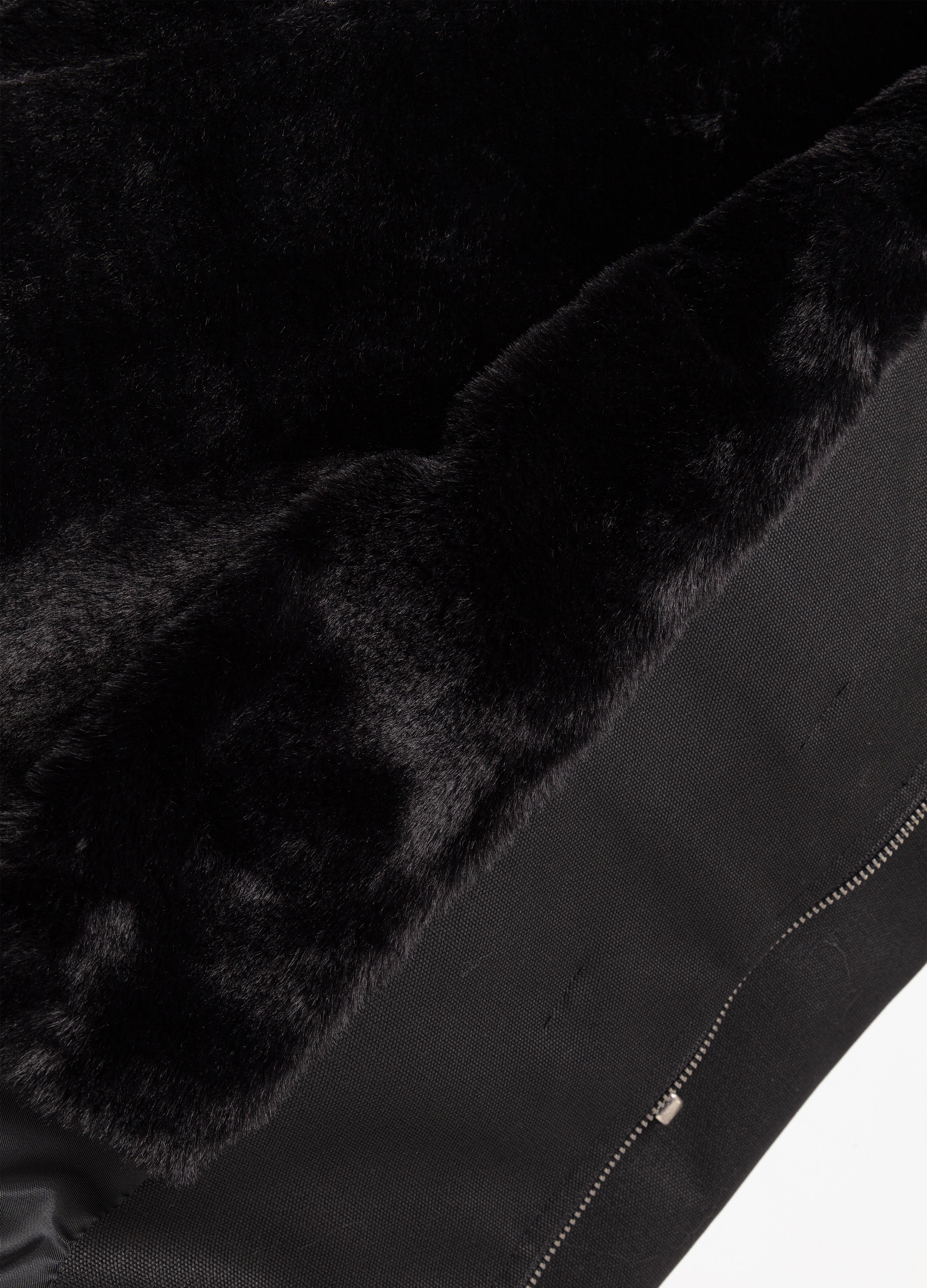 25FW FUR-LINED HIGH NECK COAT